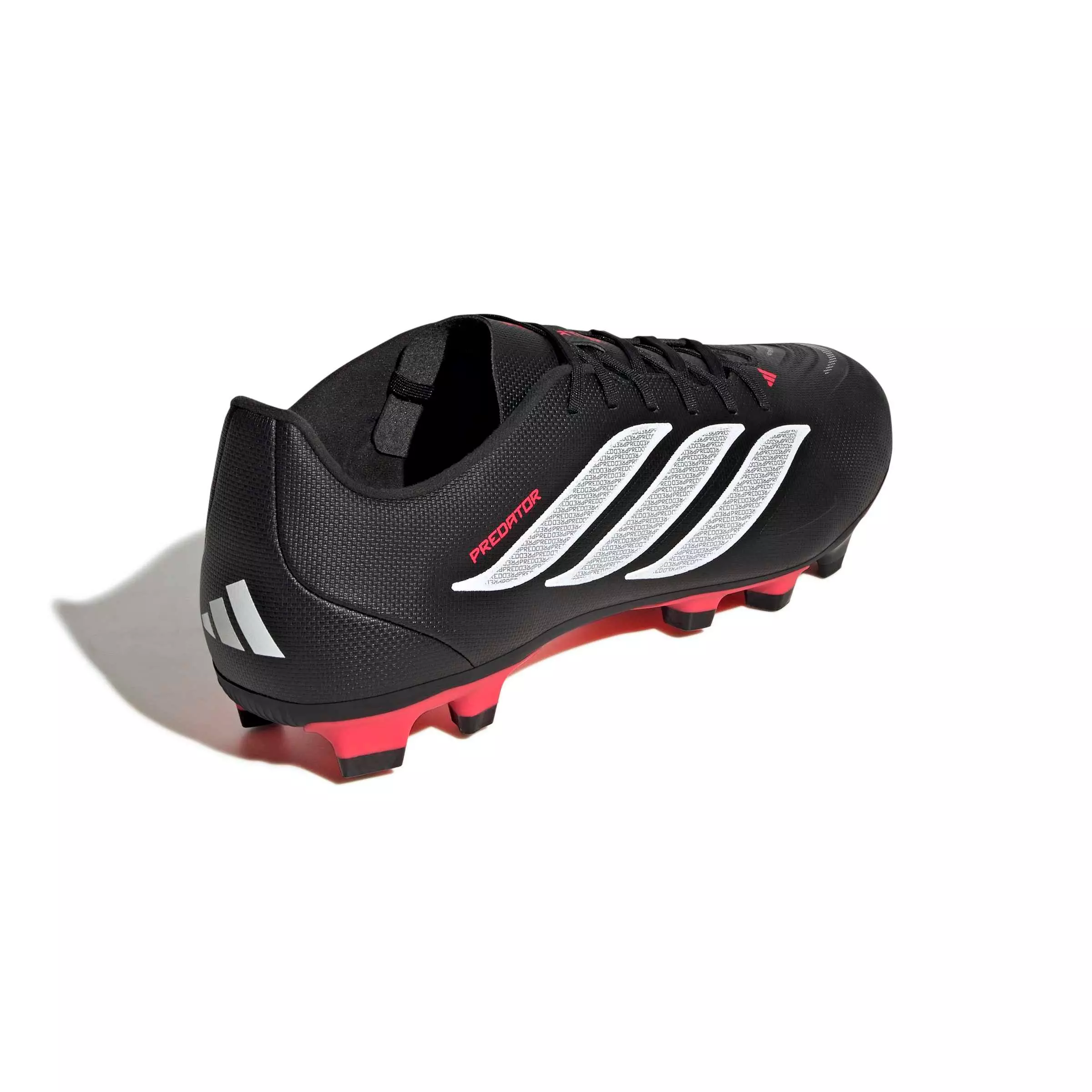 adidas Predator Club MG "Core Black/Ftwr White/Lucid Red" Men's Soccer Cleat - BLACK/WHITE/RED