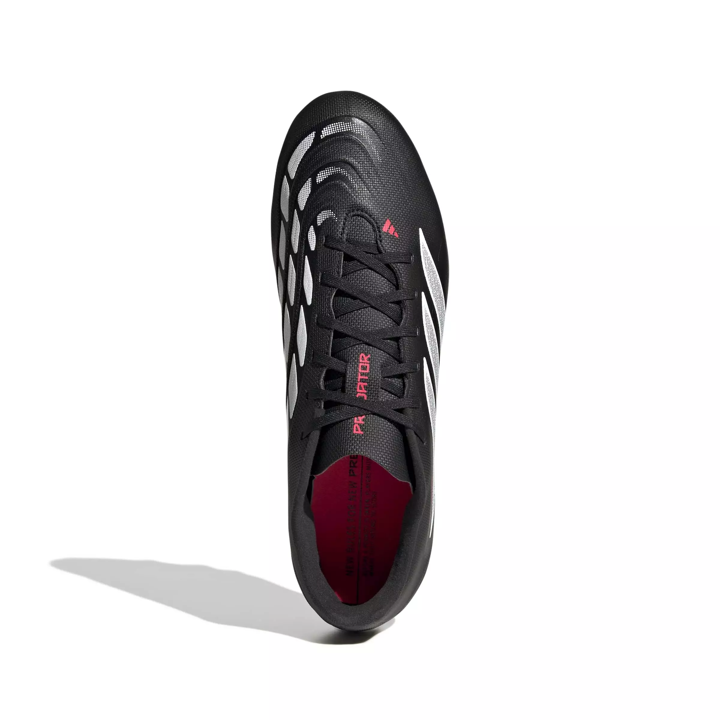 adidas Predator Club MG "Core Black/Ftwr White/Lucid Red" Men's Soccer Cleat - BLACK/WHITE/RED