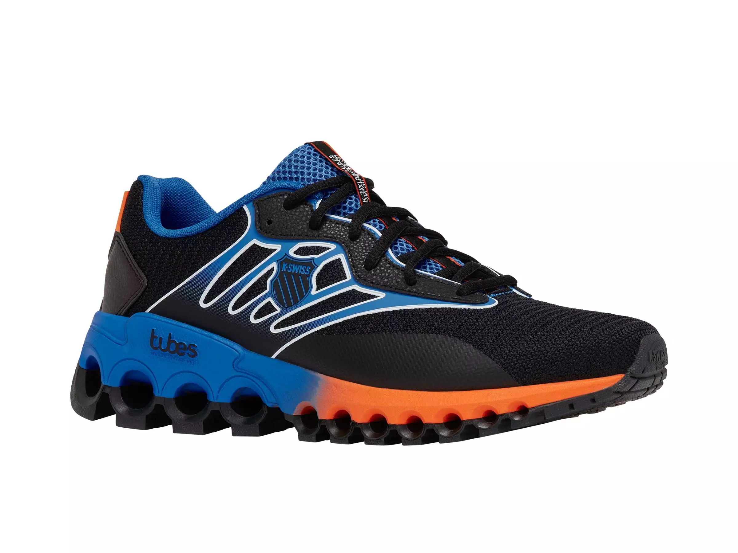 K-Swiss Tubes Sport "Black/French Blue/Flame" Men's Shoe - BLACK/FRENCH BLUE/FLAME