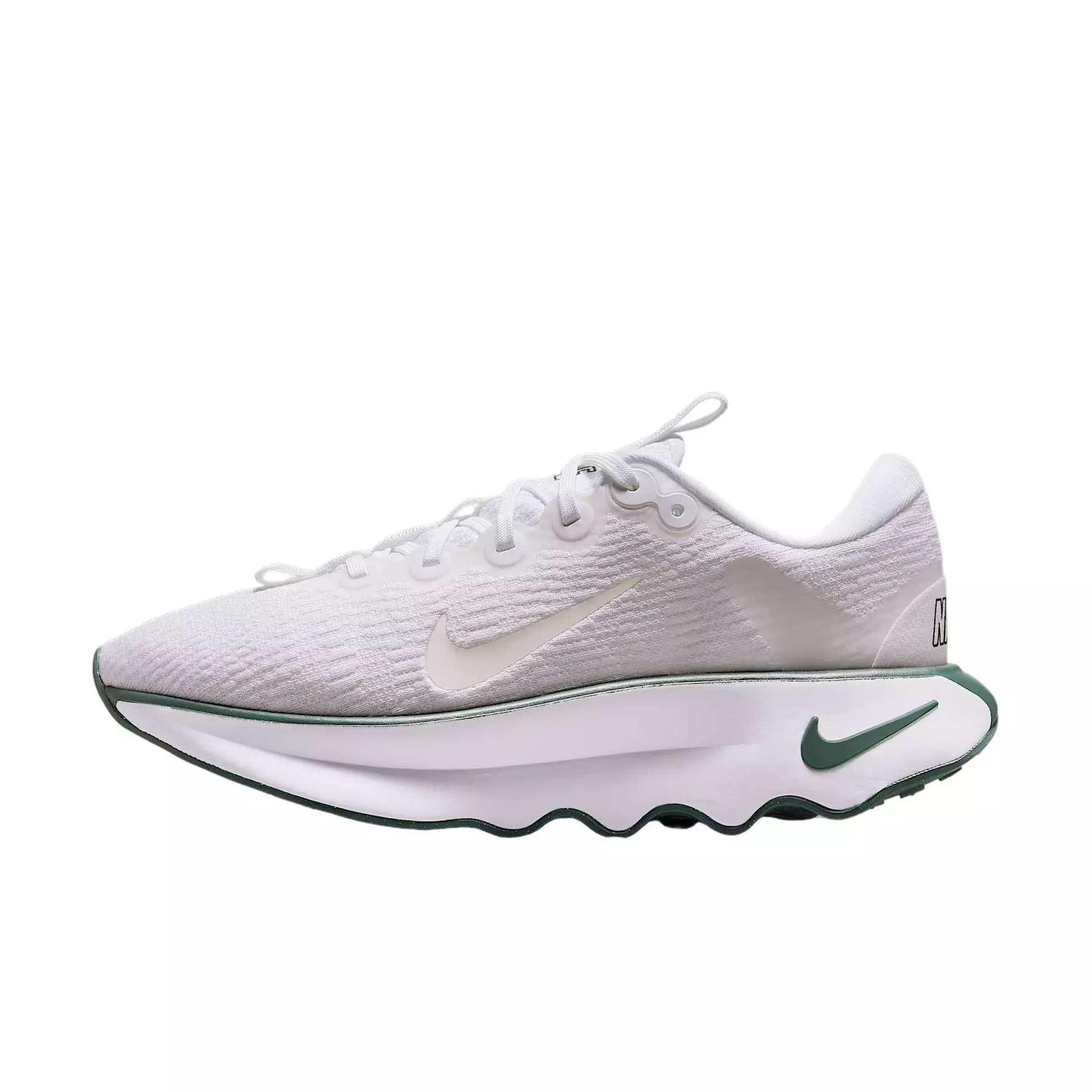 Nike Motiva "White/Summit White/Vintage Green" Women's Walking Shoe - WHITE/WHITE/GREEN