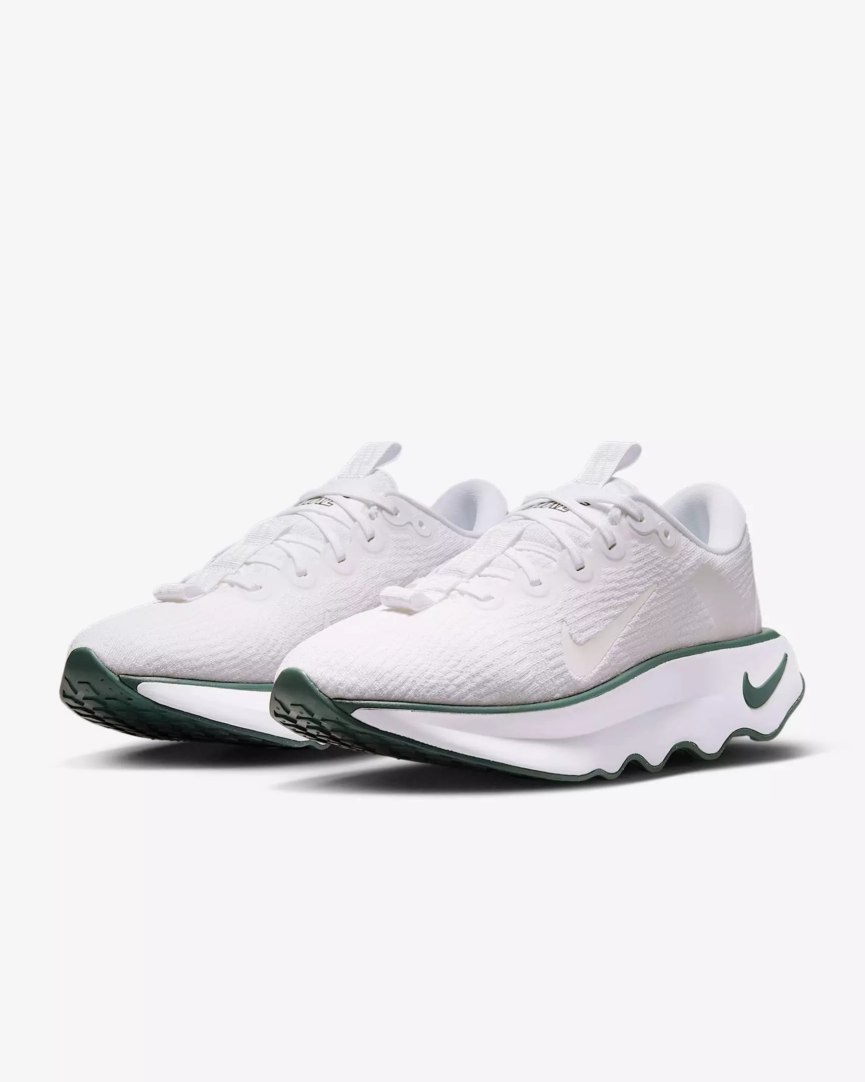 Nike Motiva "White/Summit White/Vintage Green" Women's Walking Shoe - WHITE/WHITE/GREEN