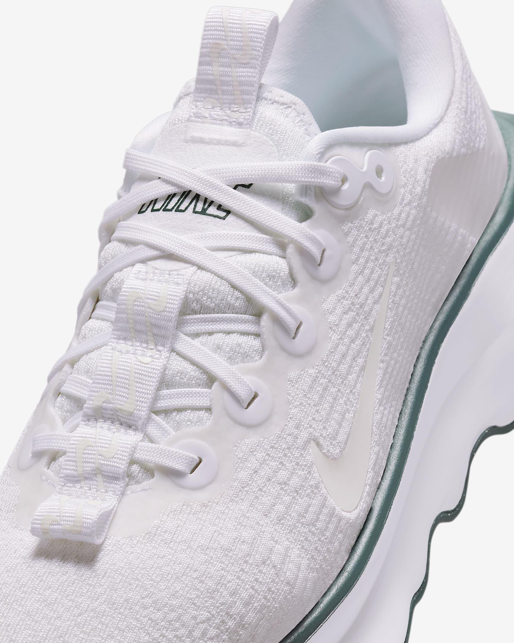 Nike Motiva "White/Summit White/Vintage Green" Women's Walking Shoe - WHITE/WHITE/GREEN Thumbnail View 6