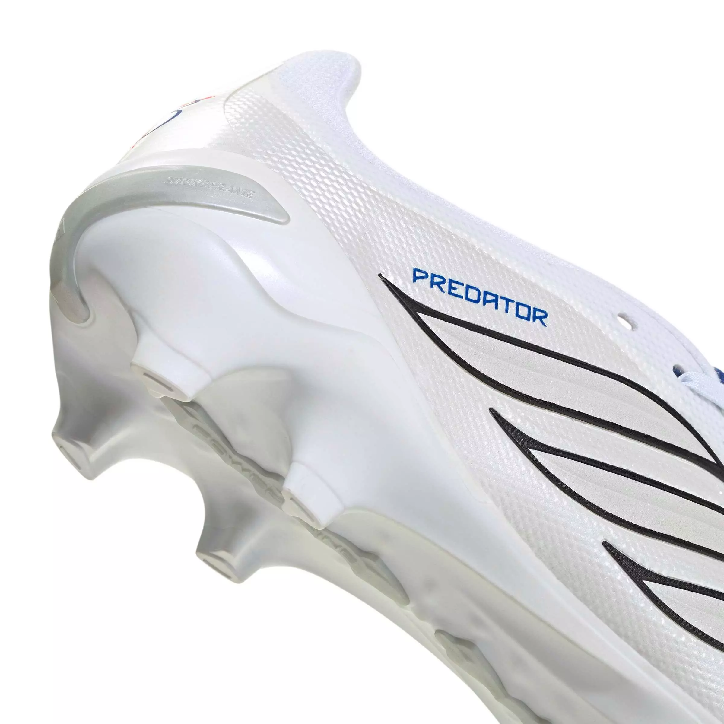 adidas Predator League Fold-Over Tongue FG "Ftwr White/Zero/Team Royal Blue" Men's Soccer Cleat - WHITE/ZERO/ROYAL