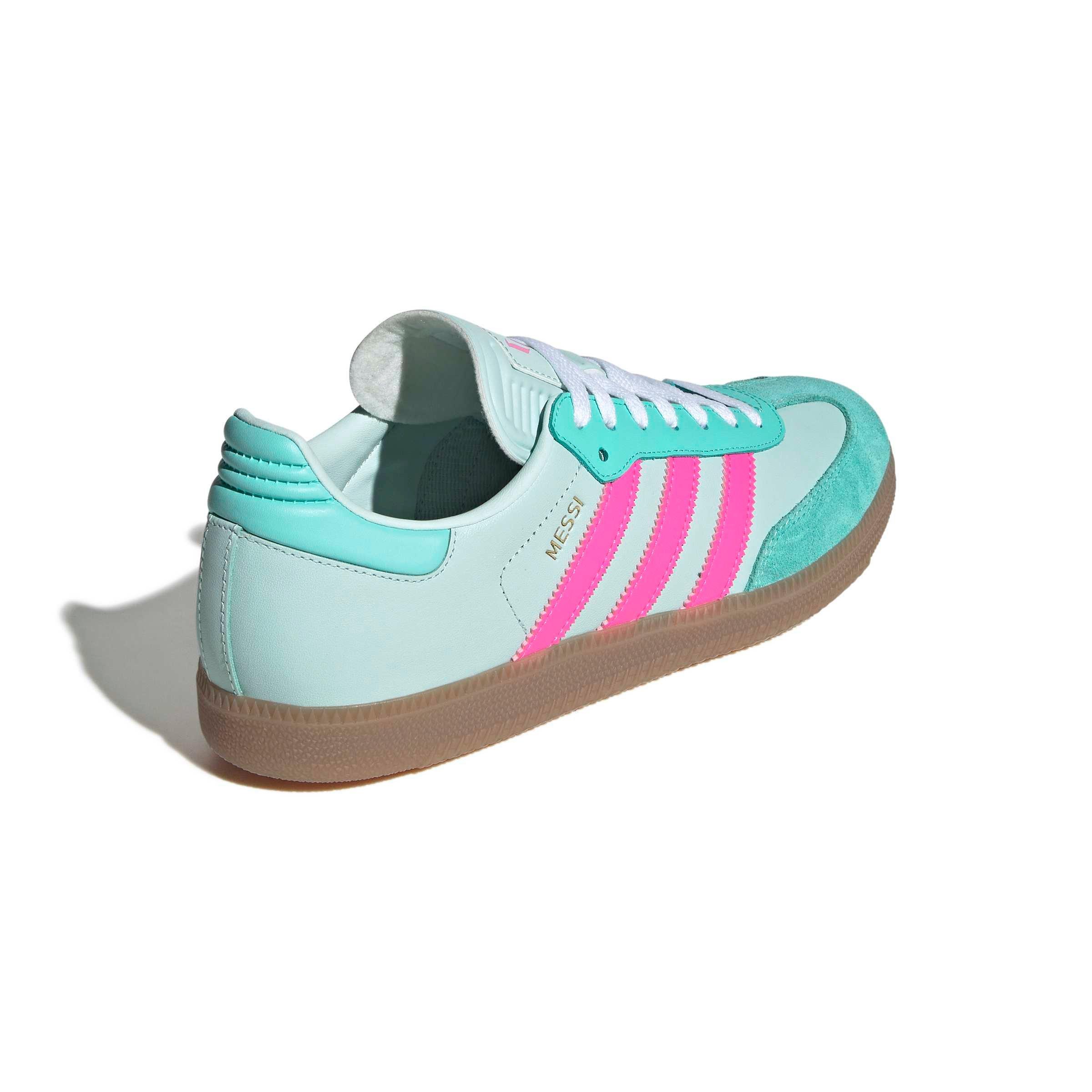adidas Samba Messi "Halo Mint/Lucid Pink/Gum 4" Men's Soccer Shoe - MINT/PINK/GUM Thumbnail View 4