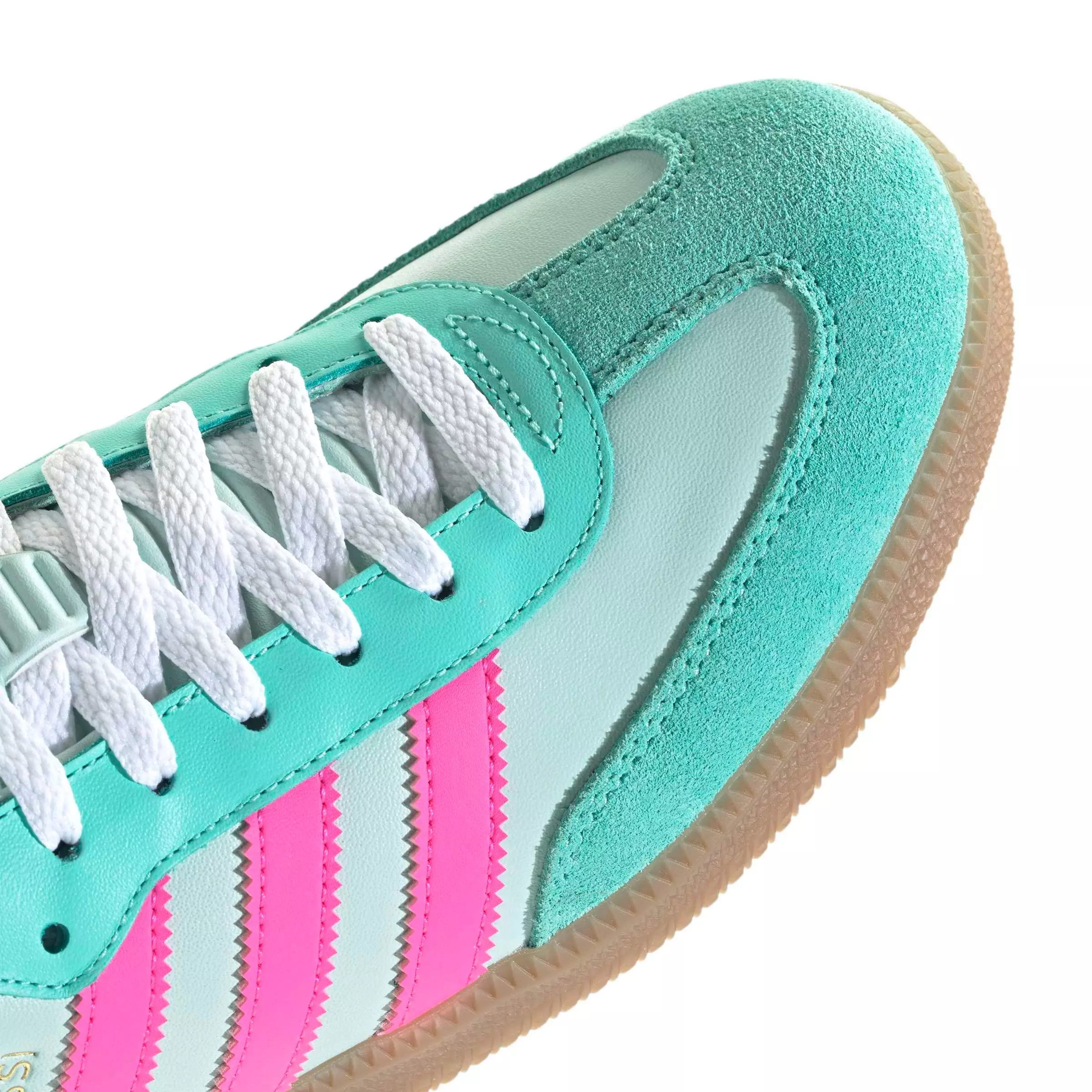adidas Samba Messi "Halo Mint/Lucid Pink/Gum 4" Men's Soccer Shoe - MINT/PINK/GUM