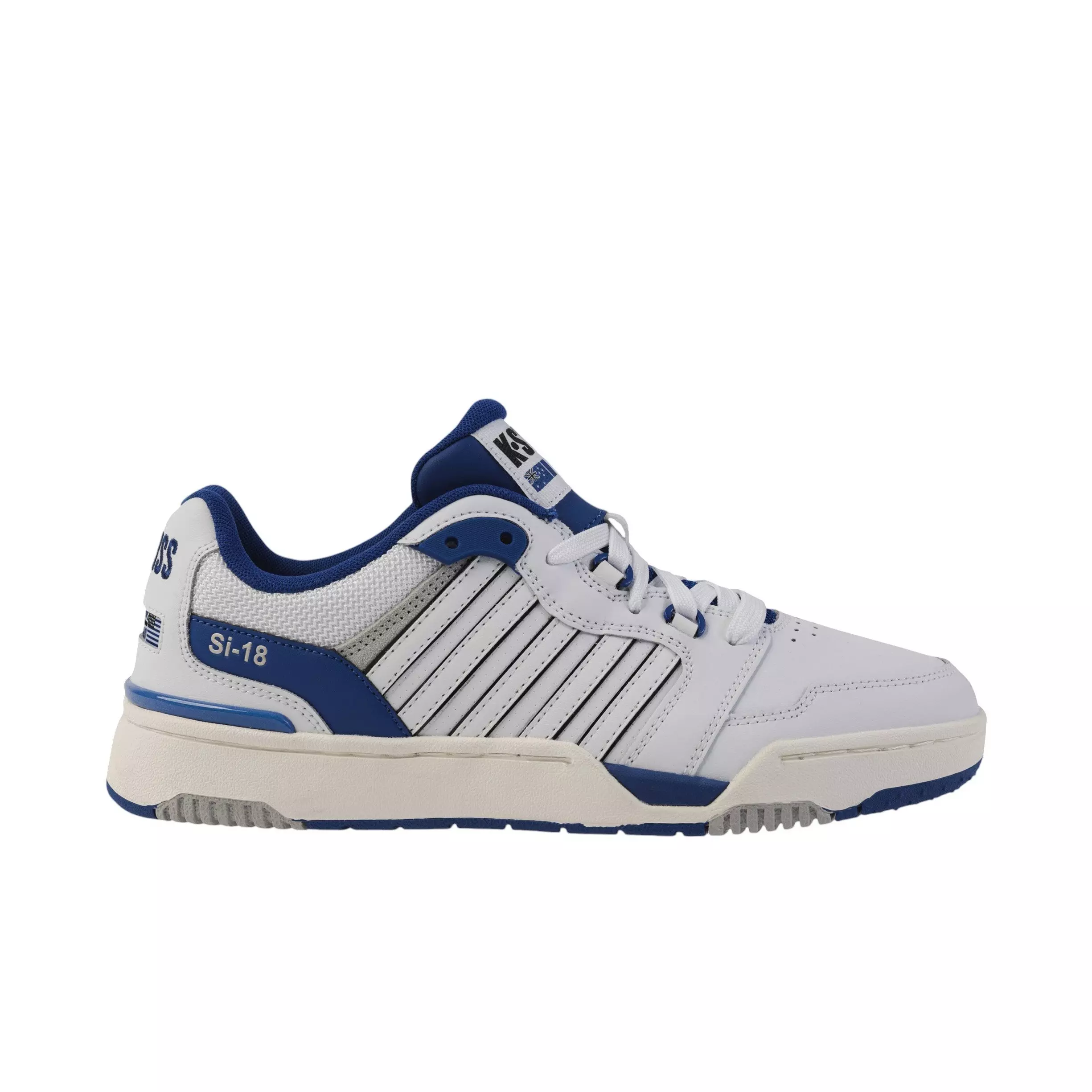 K-Swiss SI-18 Rival "White/Blue/Black" Men's Shoe - WHITE/BLUE/BLACK