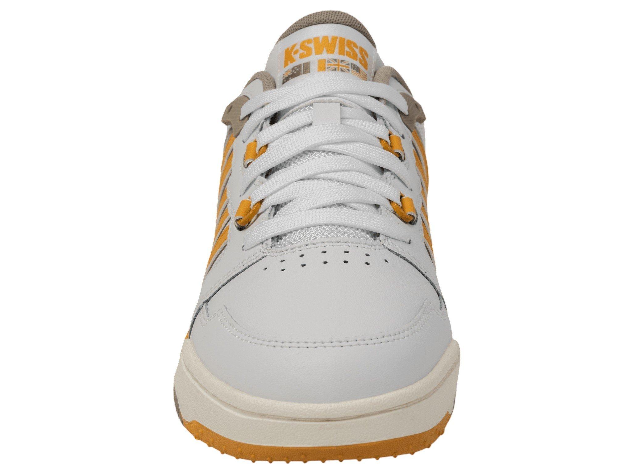 K-Swiss SI-18 Rival "White/Taupe/Jurassic Gold/Snow White" Men's Shoe - WHITE/TAUPE/GOLD