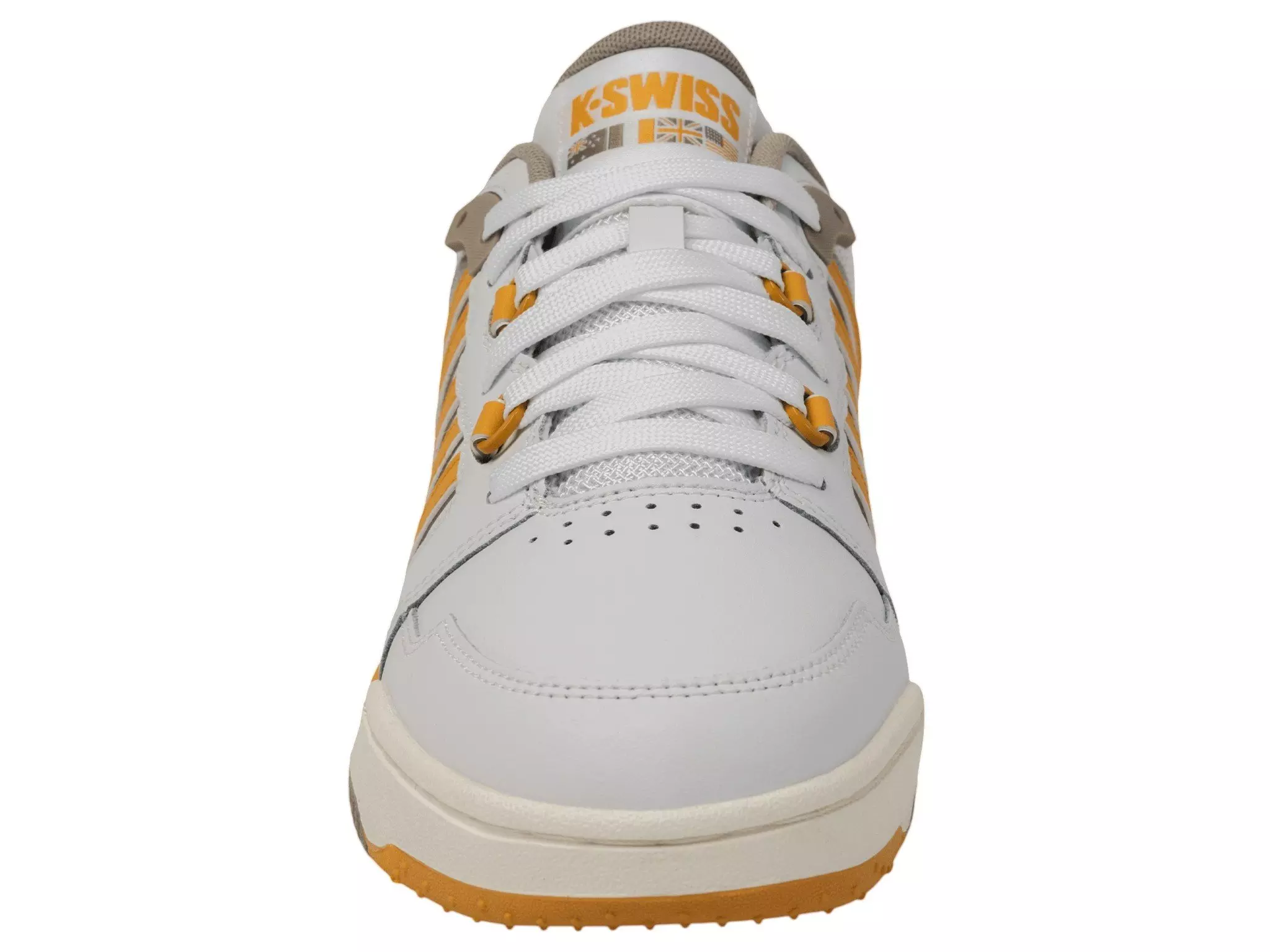 K-Swiss SI-18 Rival "White/Taupe/Jurassic Gold/Snow White" Men's Shoe - WHITE/TAUPE/GOLD