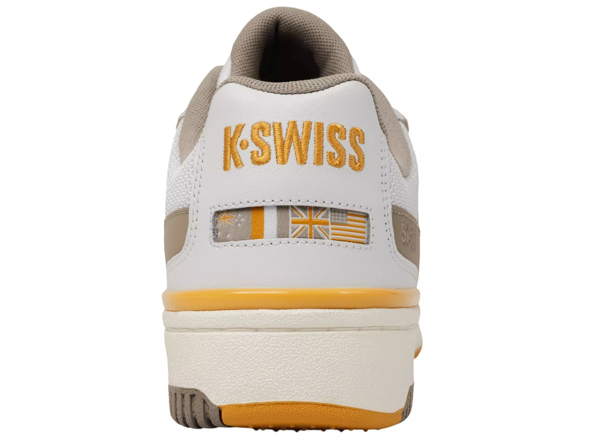 K-Swiss SI-18 Rival "White/Taupe/Jurassic Gold/Snow White" Men's Shoe - WHITE/TAUPE/GOLD