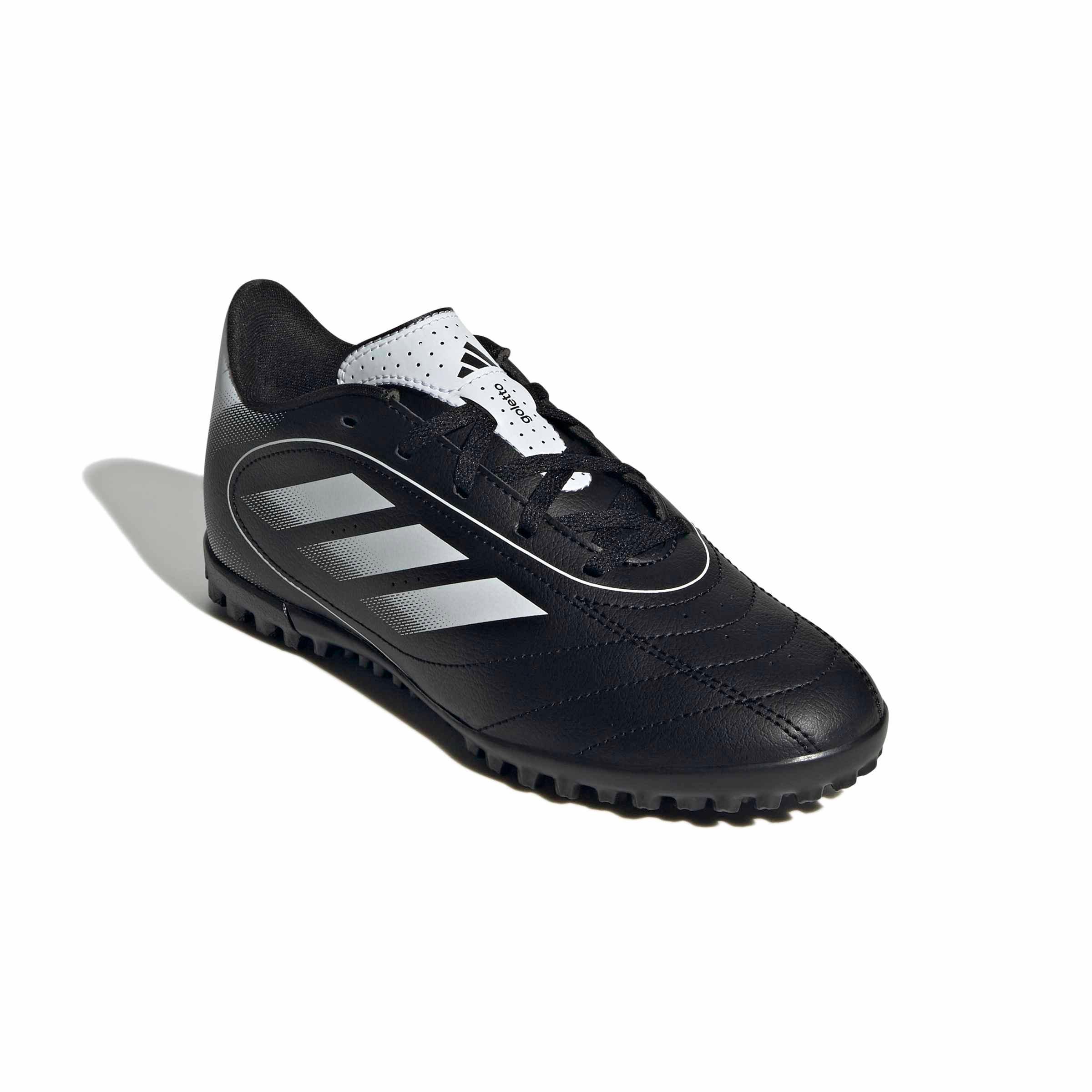 adidas Goletto IX Turf Grade School Kids' "Core Black/Ftwr White/Core Black" Soccer Shoe