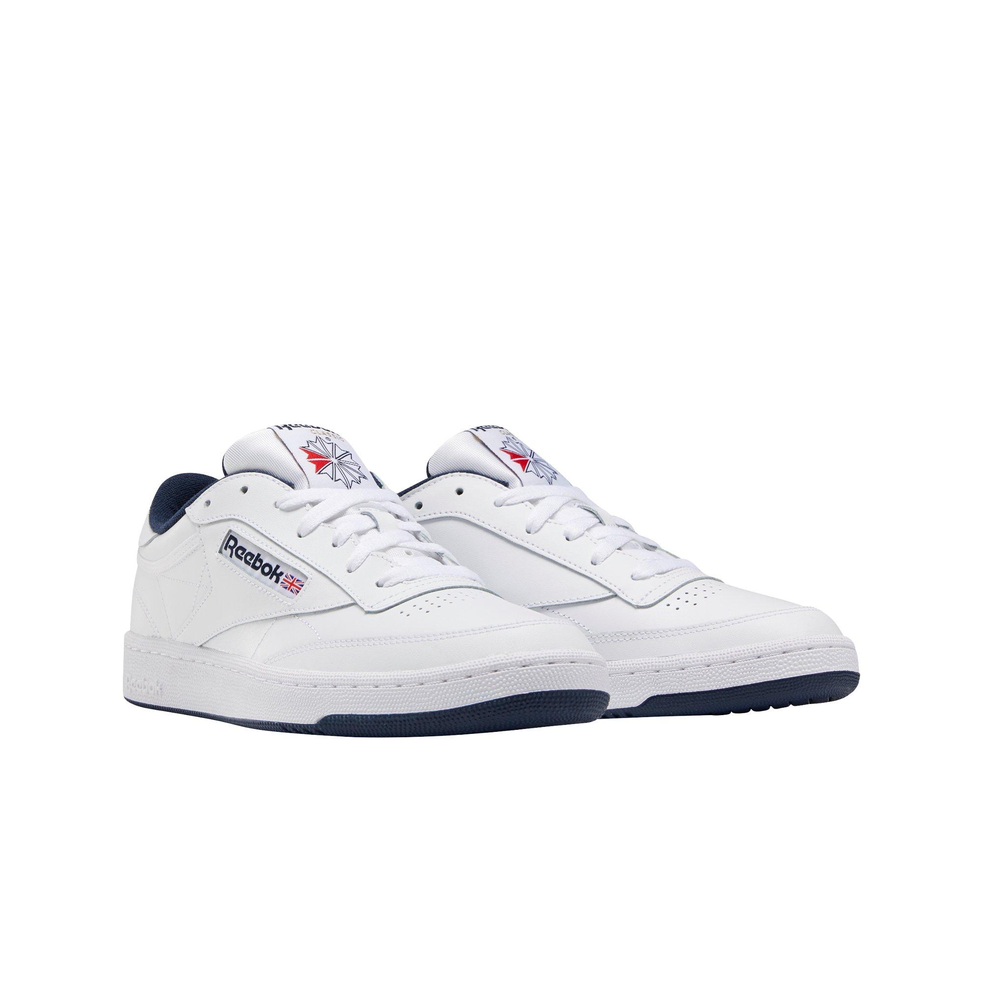 Reebok Club C 85 "White/Navy" Men's Shoe - WHITE/NAVY Thumbnail View 3