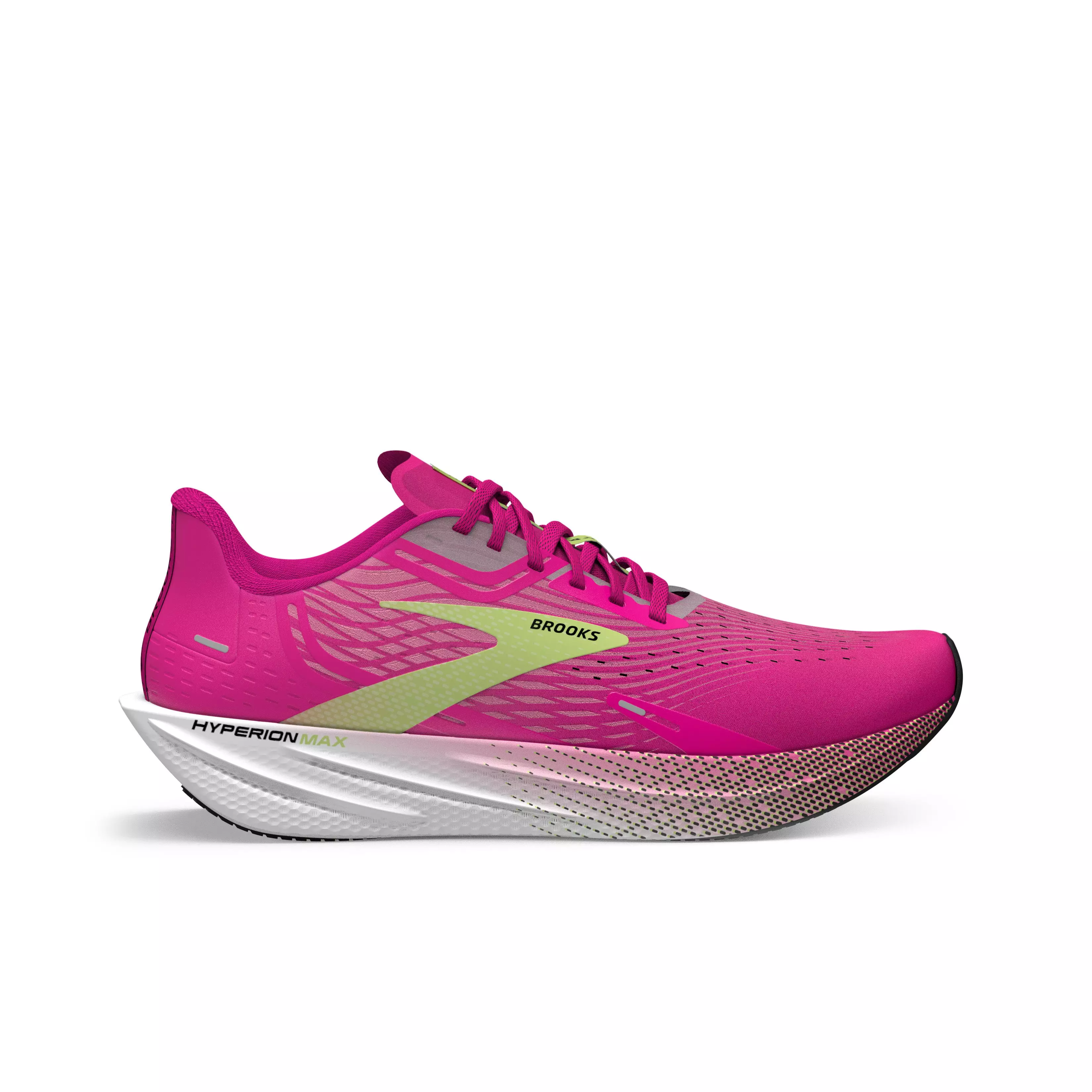 Brooks Hyperion Max "Pink Glo/Green/Black" Women's Running Shoe - PINK/GREEN/BLACK
