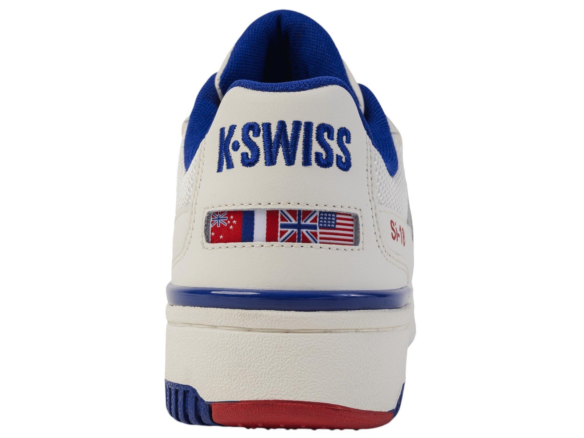 K-Swiss SI-18 Rival "Snow White/Navy/Red" Men's Shoe - SNOW WHITE/NAVY/RED