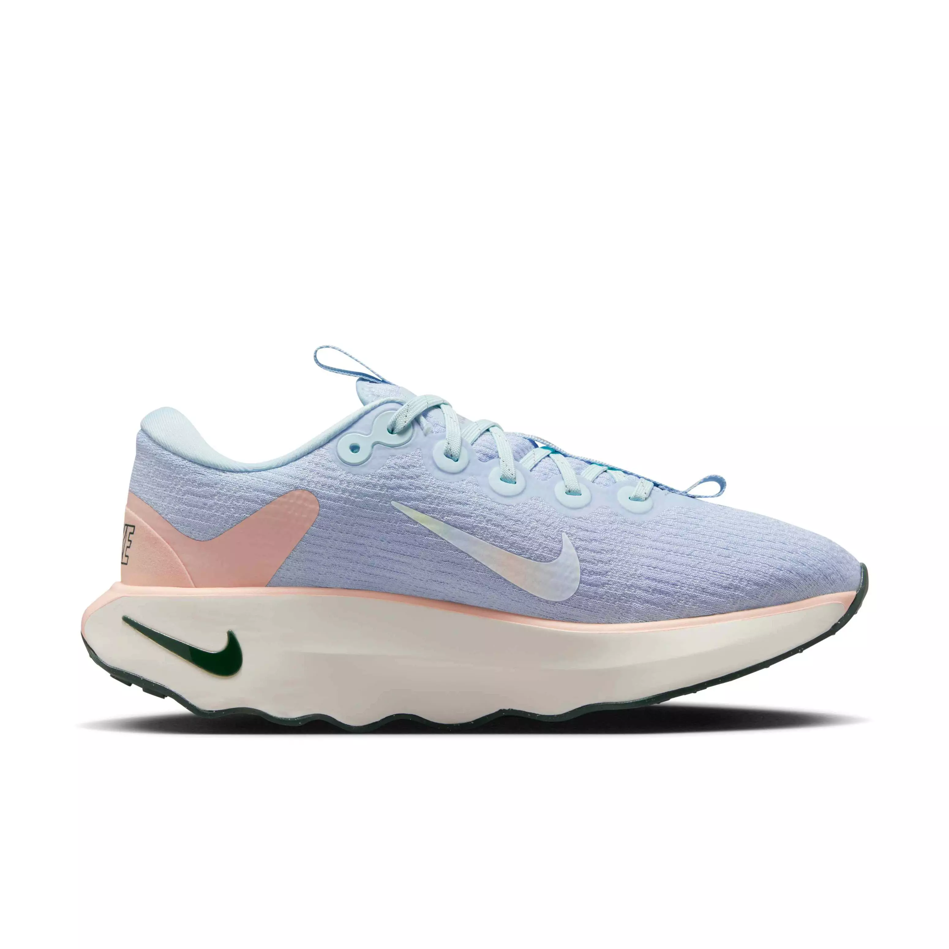 Nike Motiva "Glacier Blue/Washed Coral/Vintage Green" Women's Walking Shoe - BLUE/CORAL/GREEN