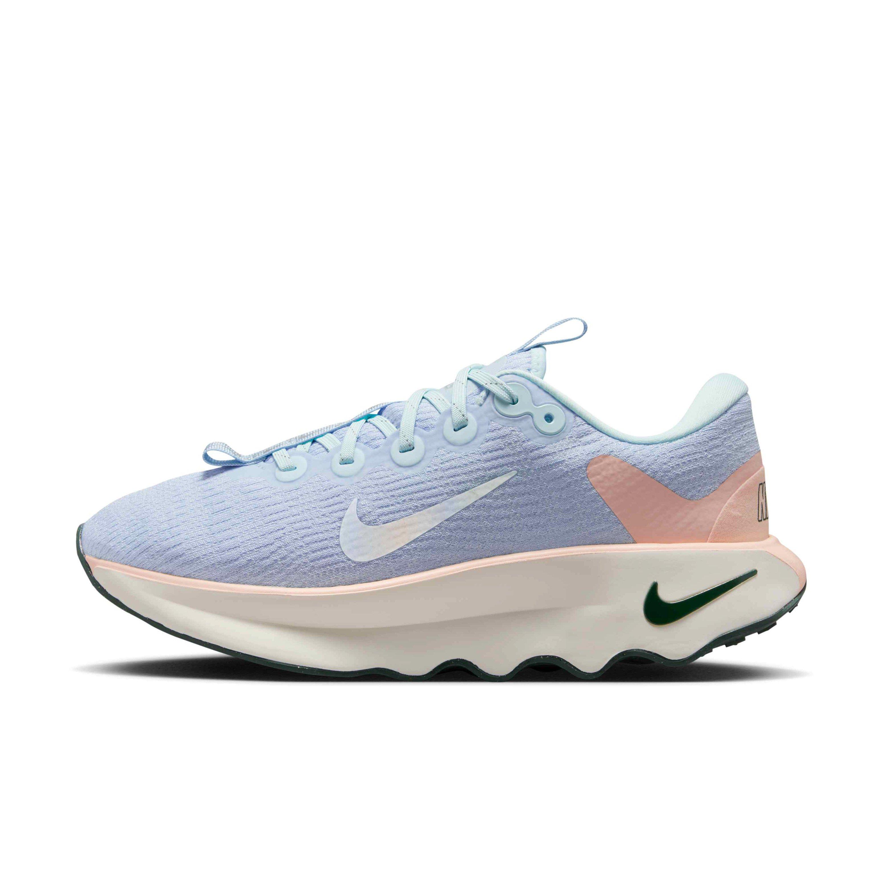 Nike Motiva "Glacier Blue/Washed Coral/Vintage Green" Women's Walking Shoe - BLUE/CORAL/GREEN Thumbnail View 2