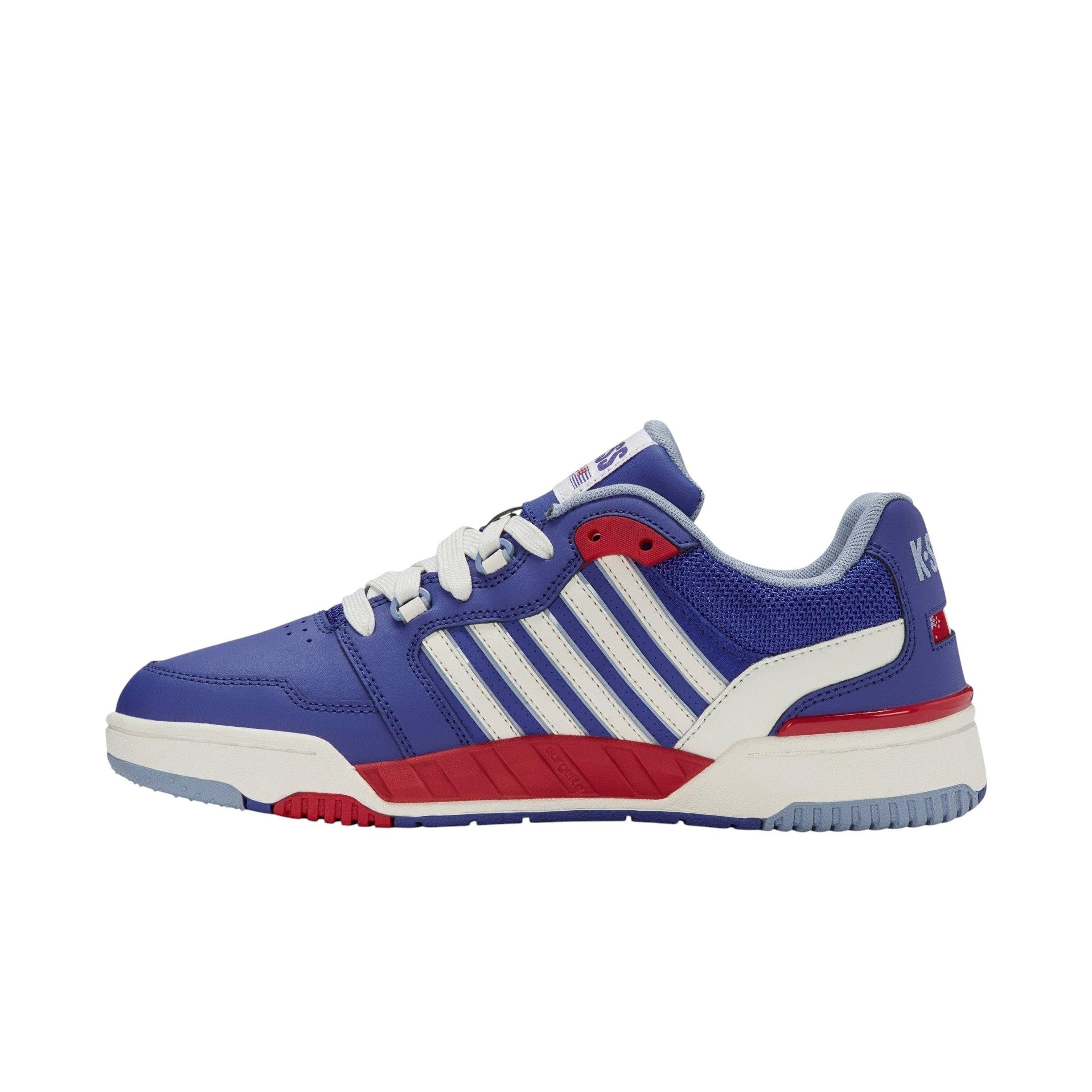 K-Swiss SI-18 Rival "Surf The Web/Mars Red/Blue Blizzard" Men's Shoe - WHITE/RED/BLUE