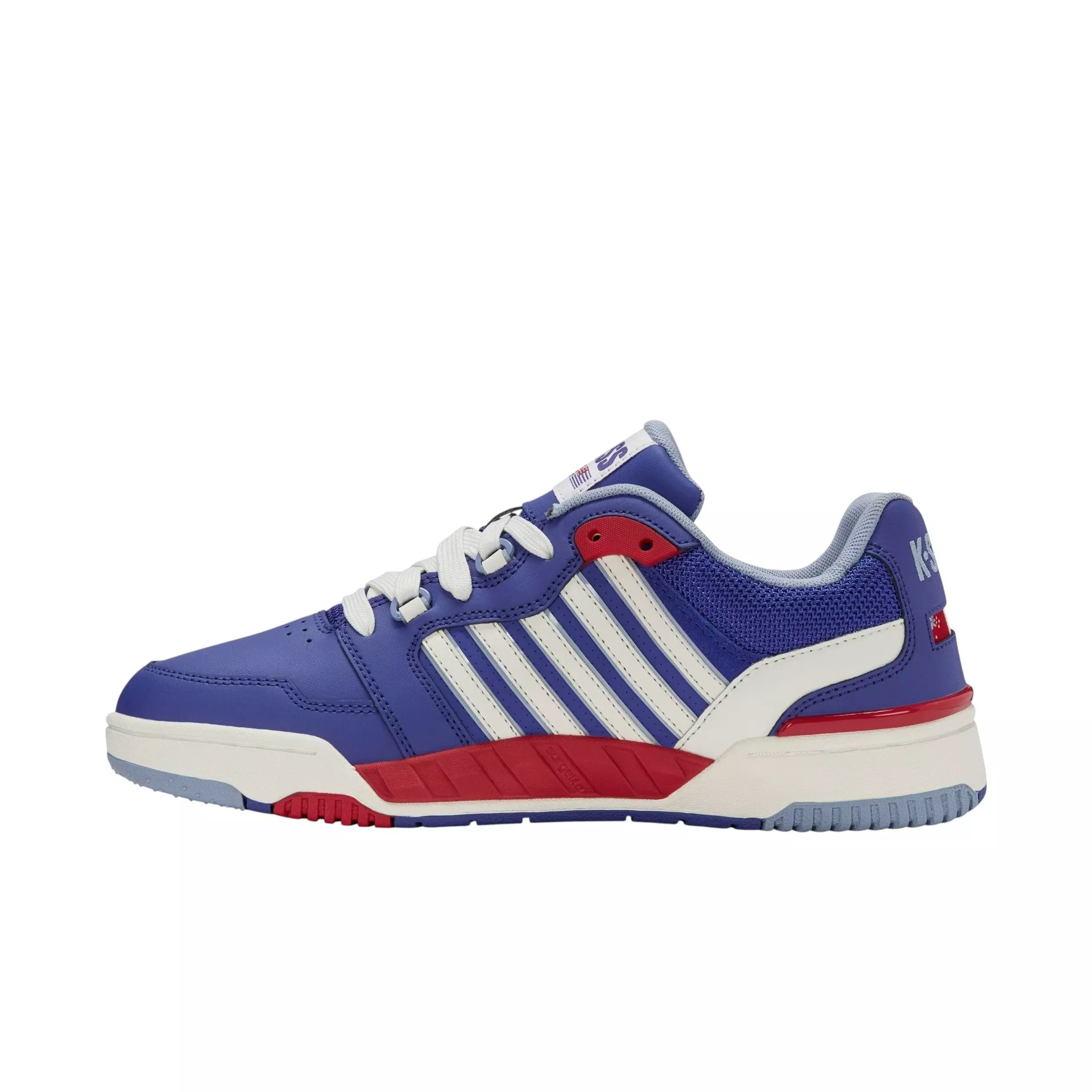 K-Swiss SI-18 Rival "Surf The Web/Mars Red/Blue Blizzard" Men's Shoe - WHITE/RED/BLUE