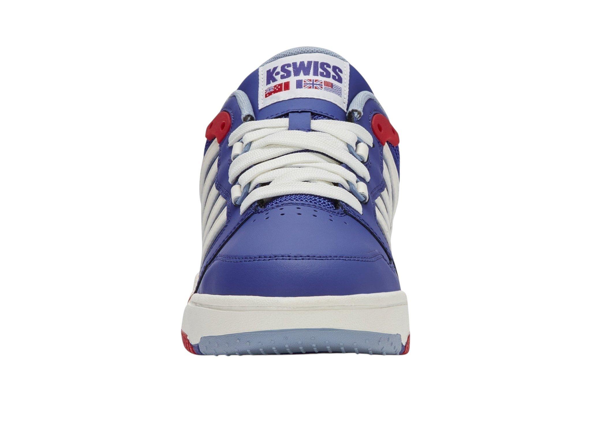 K-Swiss SI-18 Rival "Surf The Web/Mars Red/Blue Blizzard" Men's Shoe - WHITE/RED/BLUE