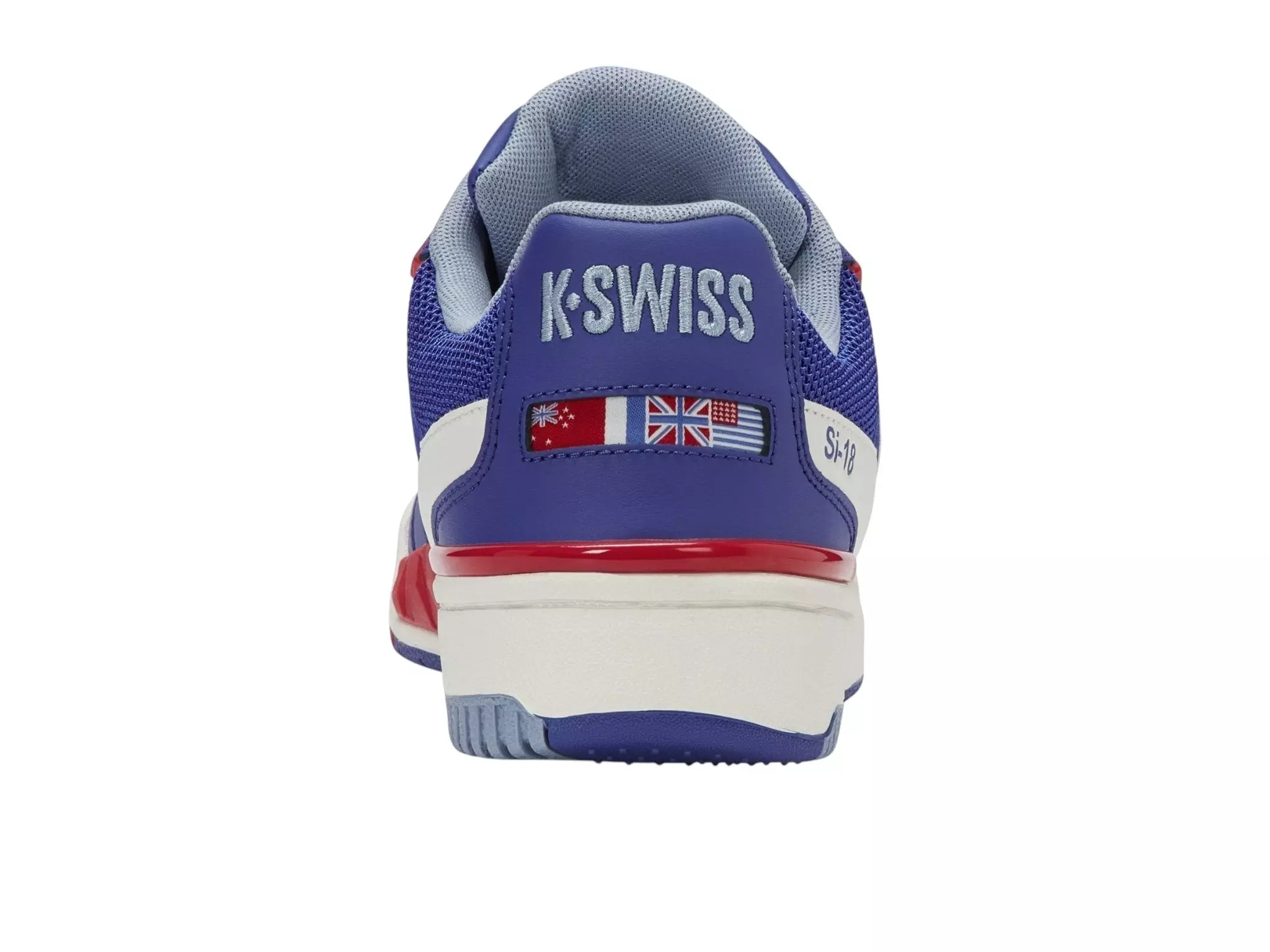 K-Swiss SI-18 Rival "Surf The Web/Mars Red/Blue Blizzard" Men's Shoe - WHITE/RED/BLUE