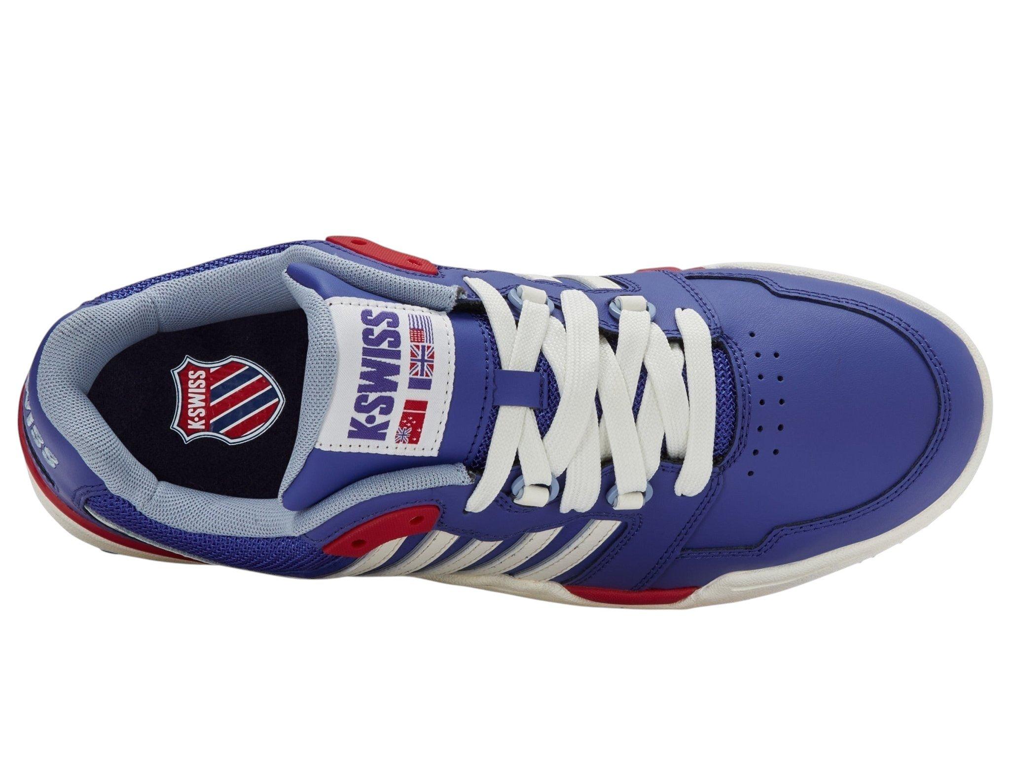 K-Swiss SI-18 Rival "Surf The Web/Mars Red/Blue Blizzard" Men's Shoe - WHITE/RED/BLUE
