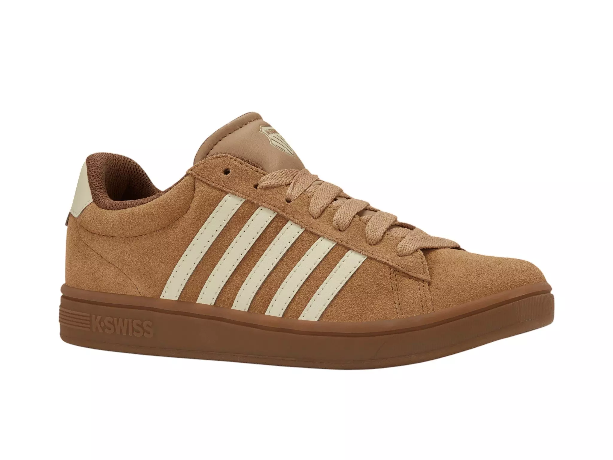 K-Swiss Court Tiebreak II SDE "Indian Tan/Creme Brulee/Gum" Men's Shoe - TAN/BROWN/GUM
