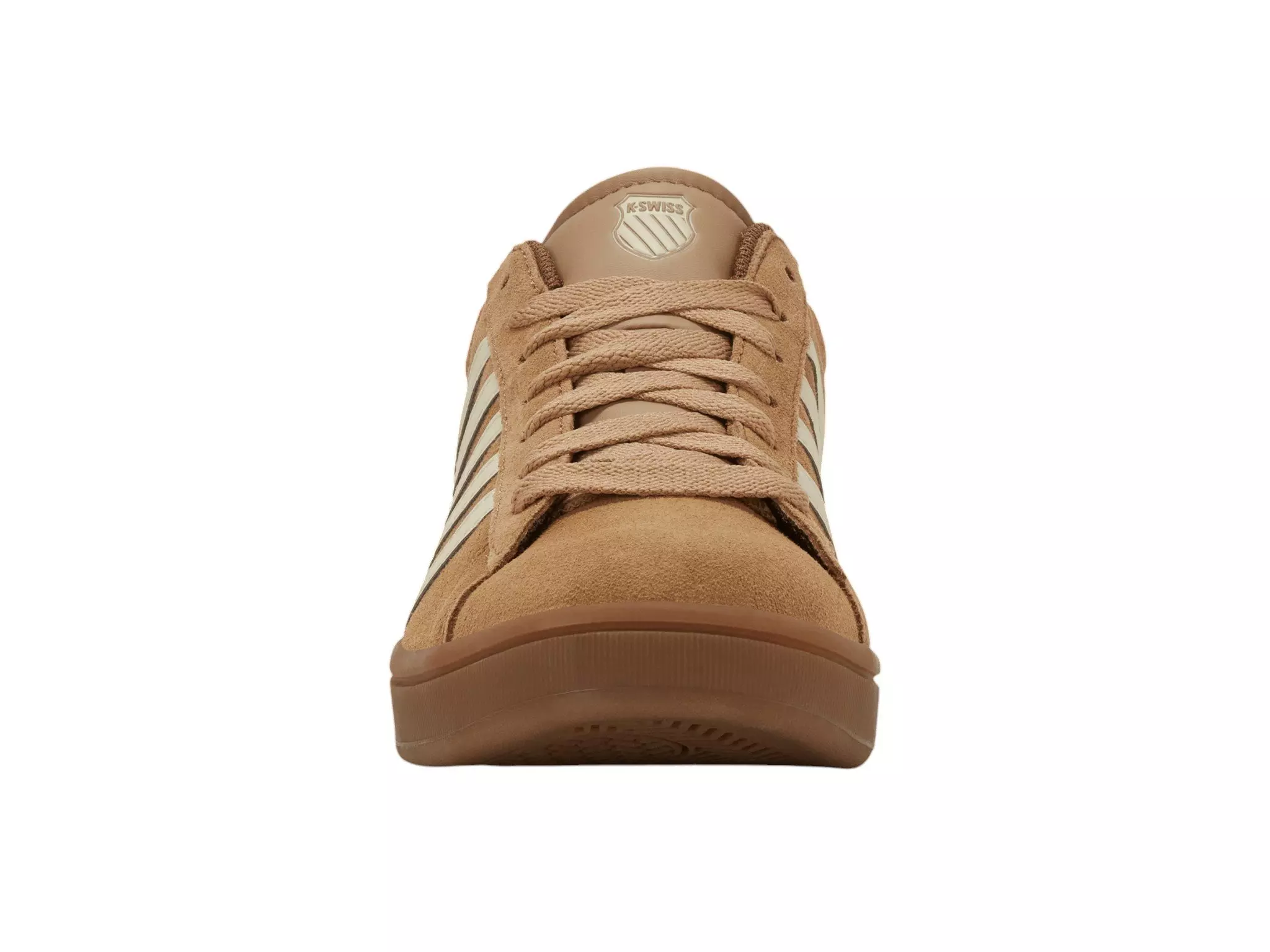 K-Swiss Court Tiebreak II SDE "Indian Tan/Creme Brulee/Gum" Men's Shoe - TAN/BROWN/GUM