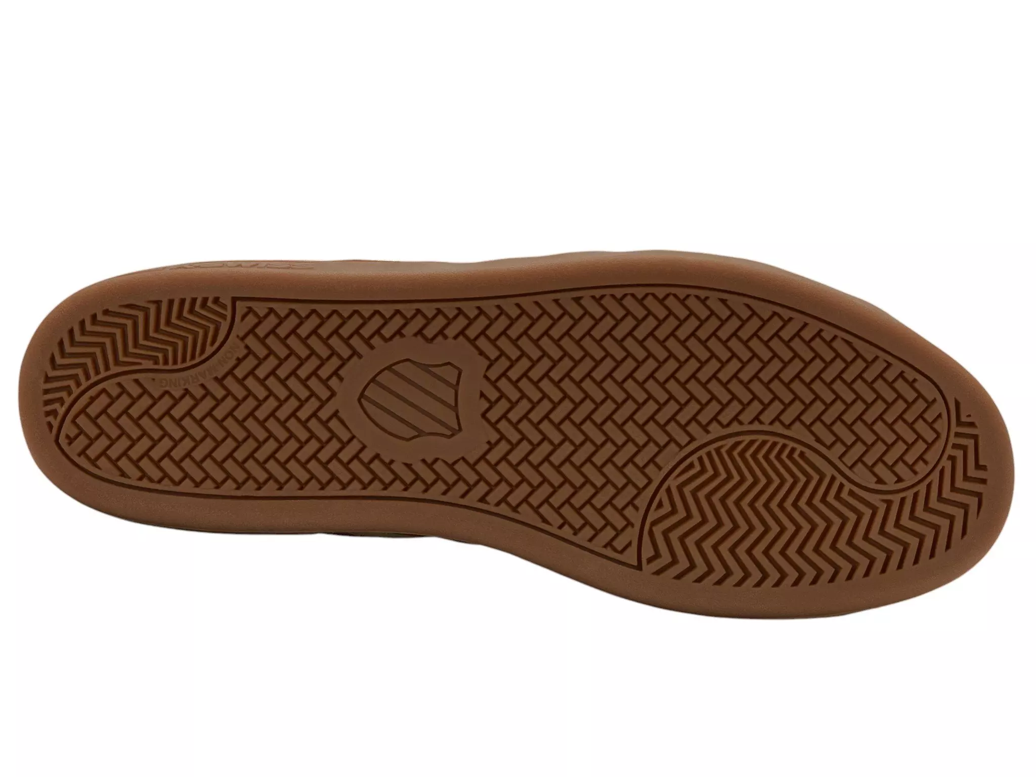 K-Swiss Court Tiebreak II SDE "Indian Tan/Creme Brulee/Gum" Men's Shoe - TAN/BROWN/GUM