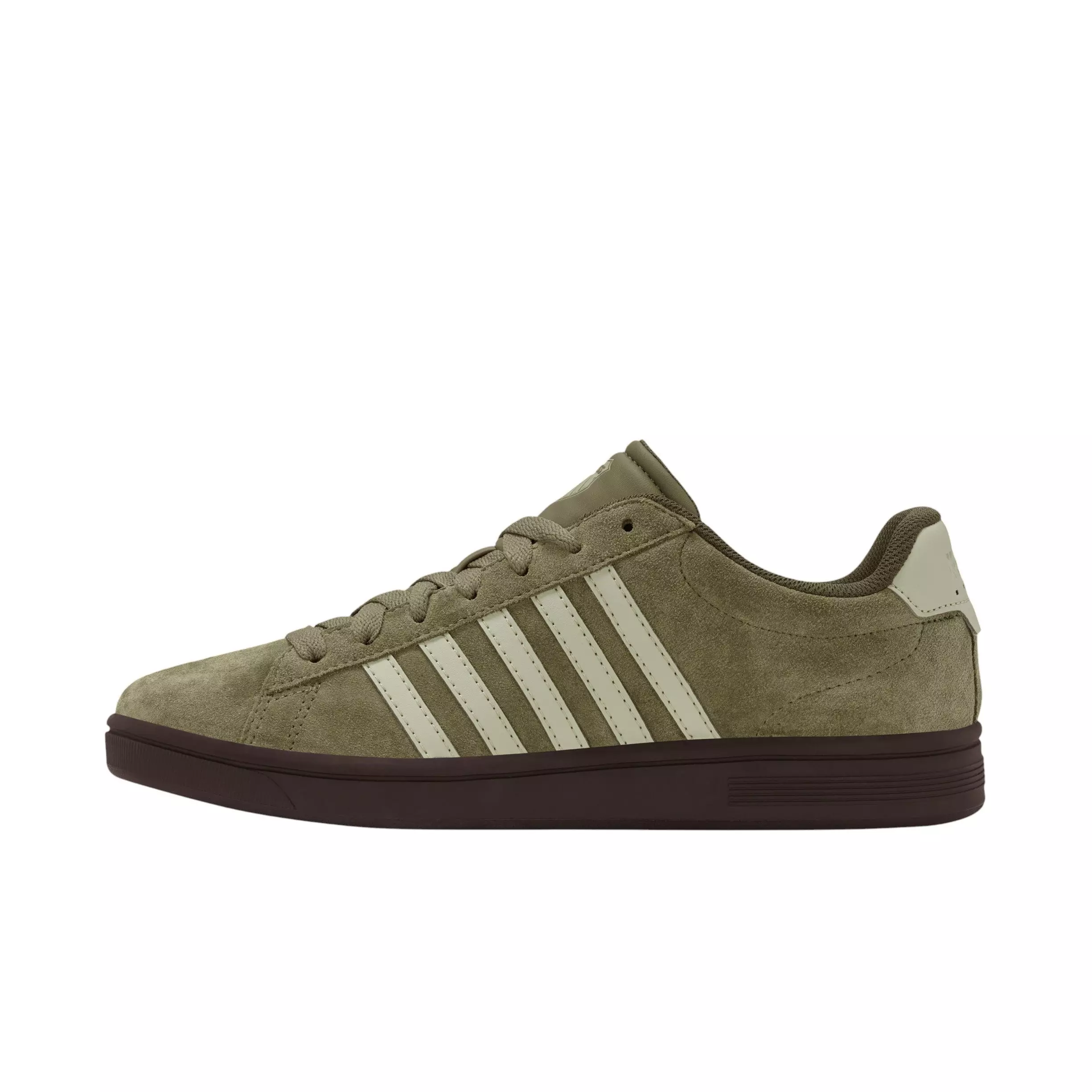 K-Swiss Court Tiebreak II SDE "Burnt Olive/Black Coffee/Alfalfa" Men's Shoe - OLIVE/BROWN