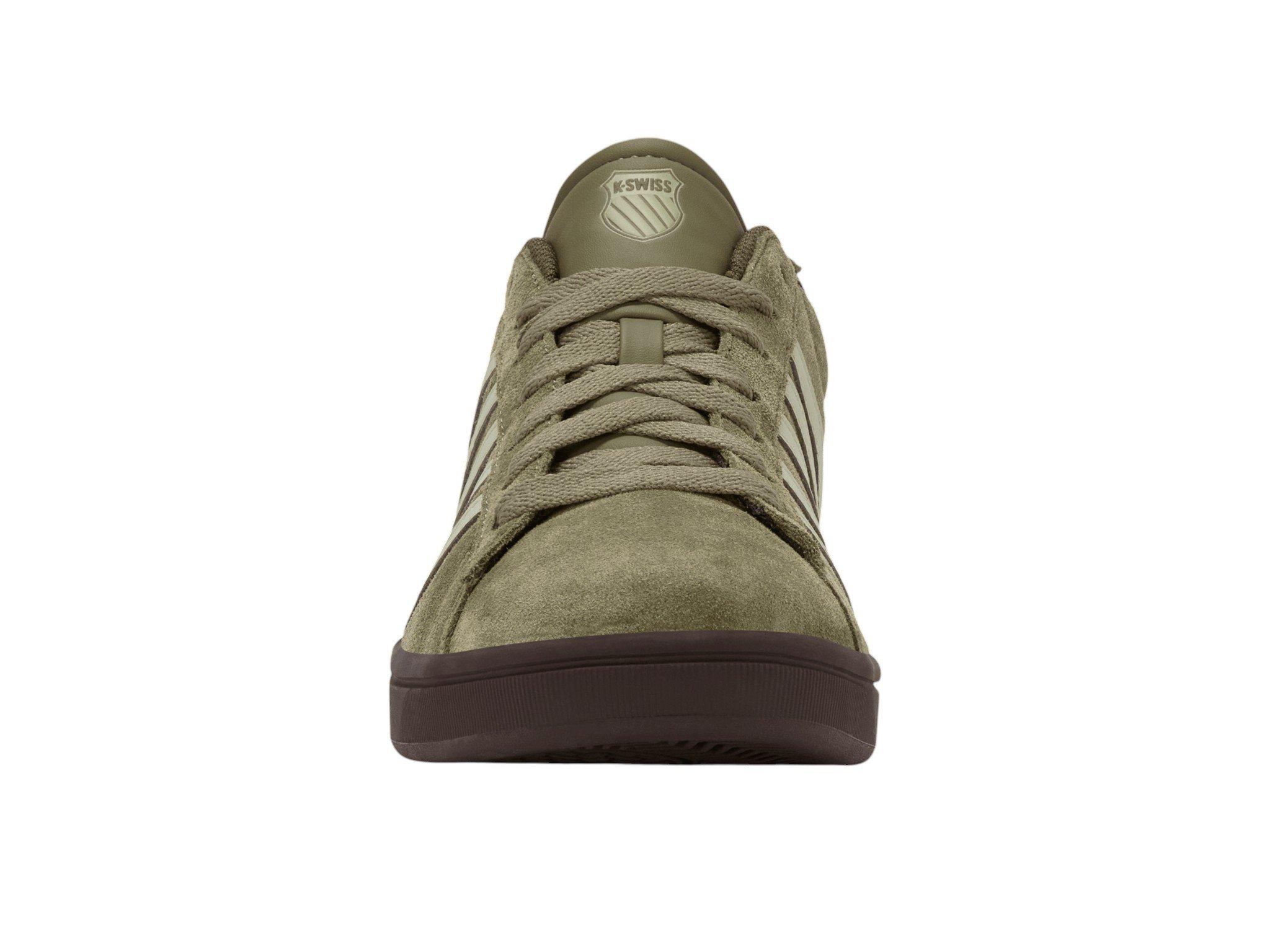 K-Swiss Court Tiebreak II SDE "Burnt Olive/Black Coffee/Alfalfa" Men's Shoe - OLIVE/BROWN