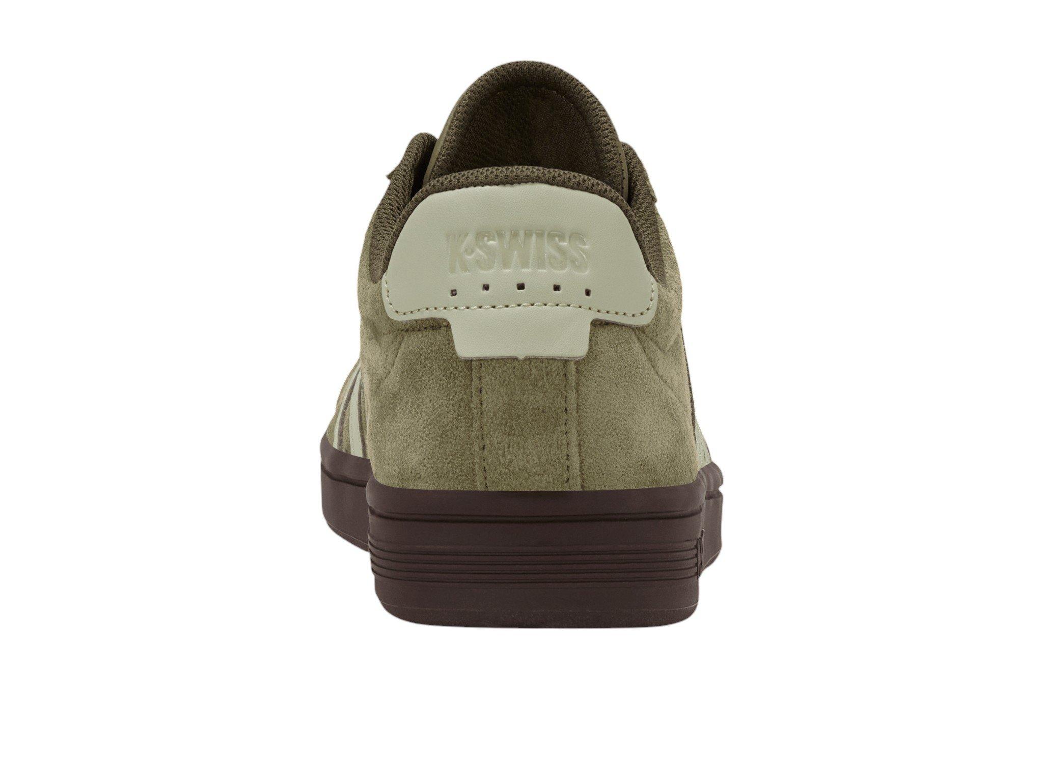K-Swiss Court Tiebreak II SDE "Burnt Olive/Black Coffee/Alfalfa" Men's Shoe - OLIVE/BROWN