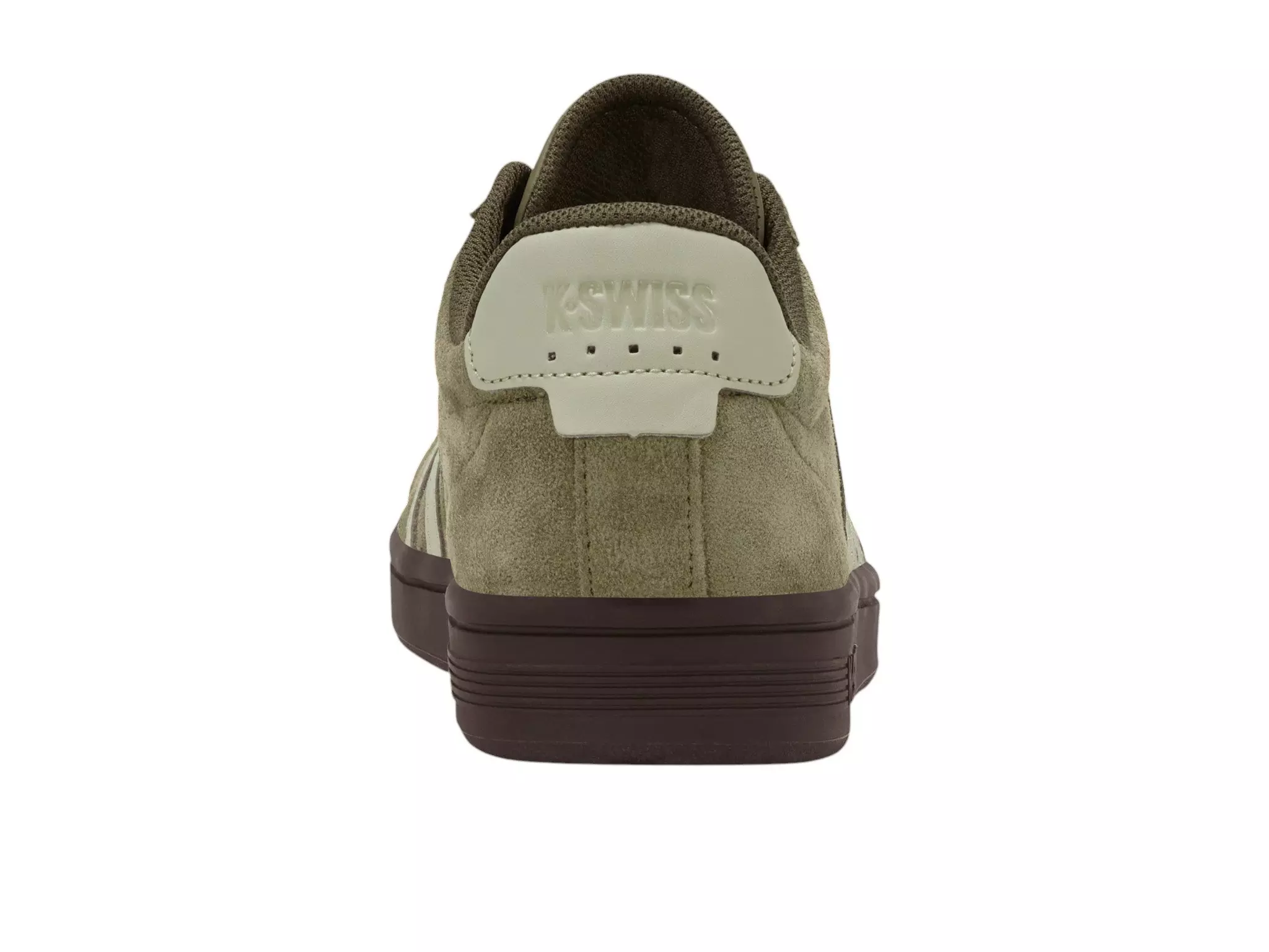 K-Swiss Court Tiebreak II SDE "Burnt Olive/Black Coffee/Alfalfa" Men's Shoe - OLIVE/BROWN