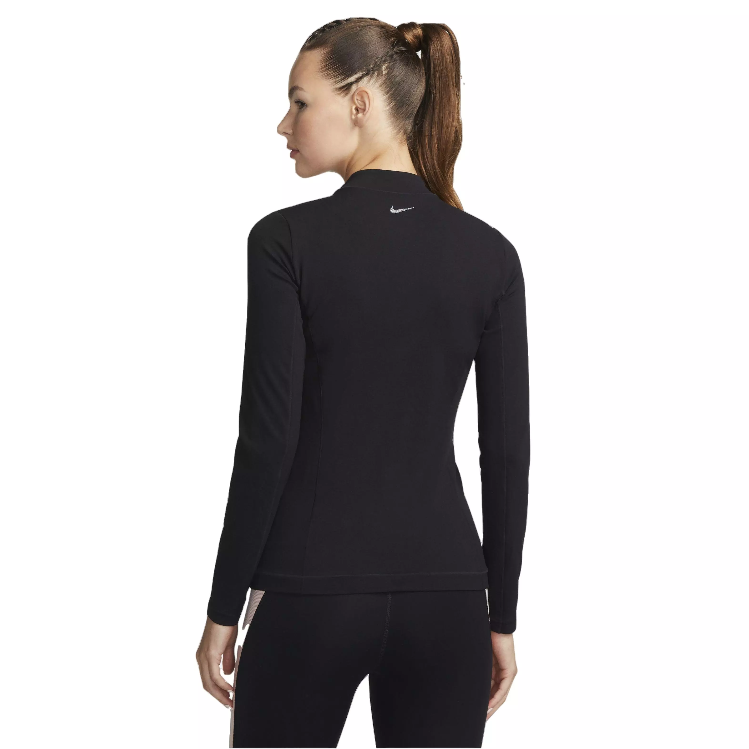 Nike Women's Yoga Dri-FIT Luxe Fitted Jacket - BLACK