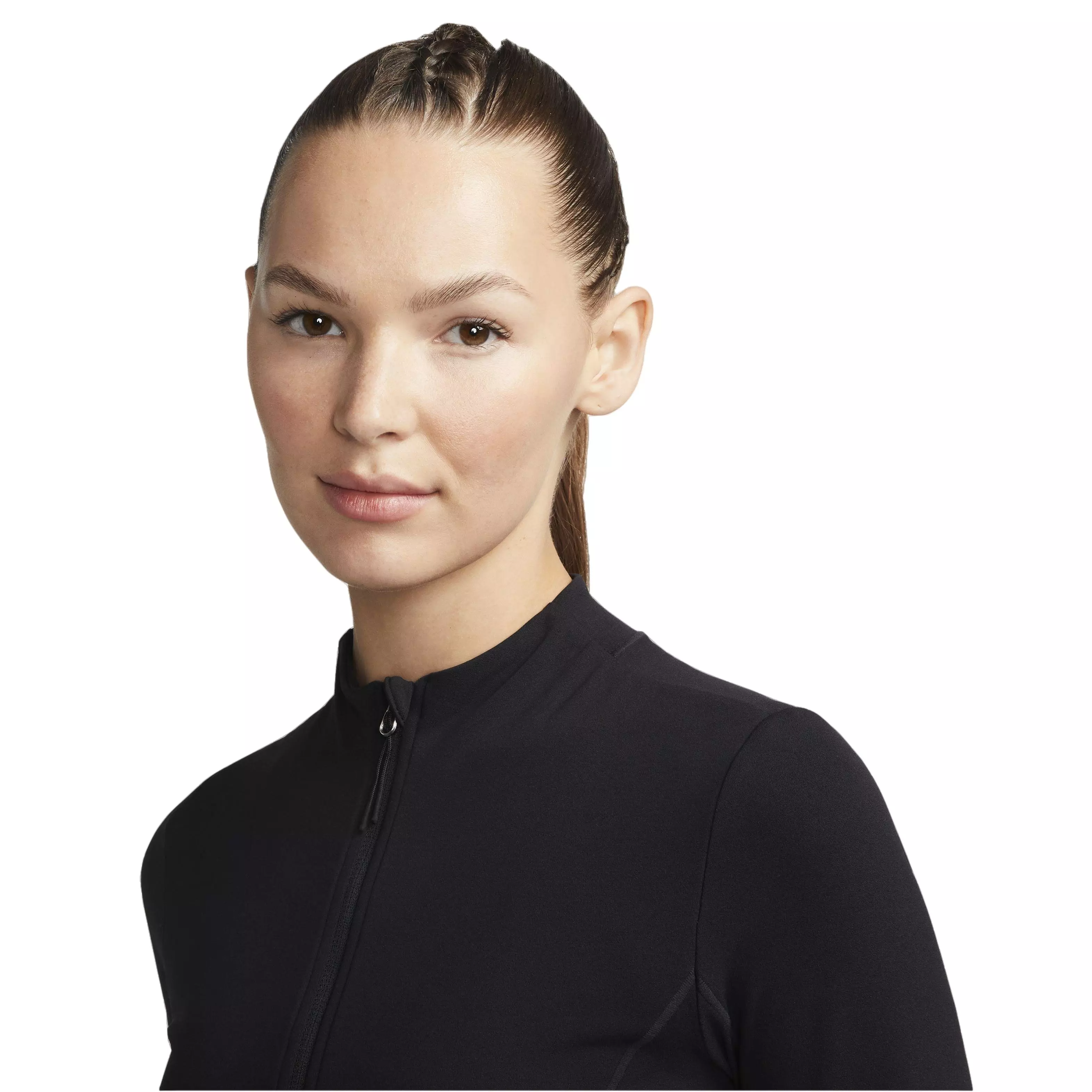 Nike Women's Yoga Dri-FIT Luxe Fitted Jacket - BLACK