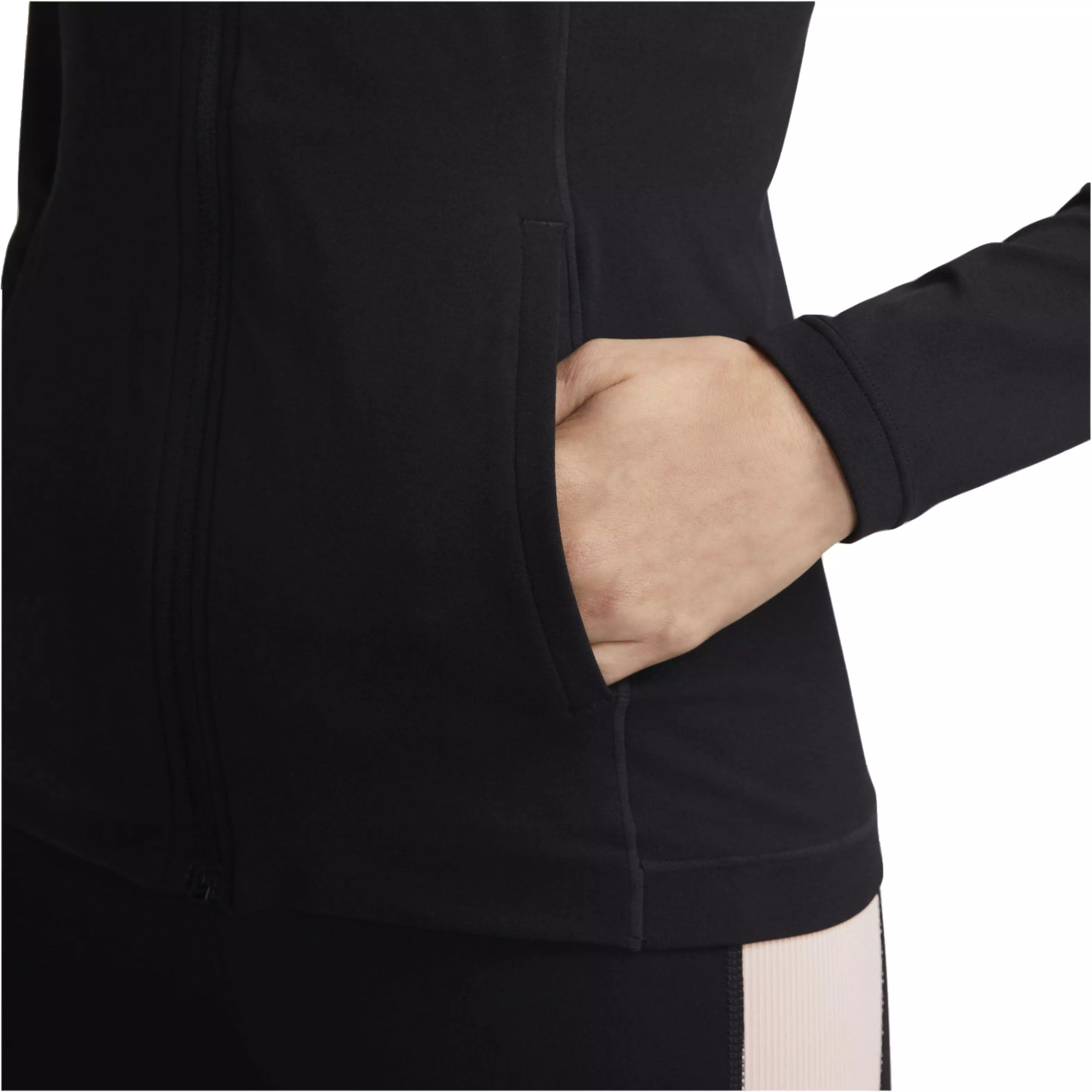 Nike Women's Yoga Dri-FIT Luxe Fitted Jacket - BLACK