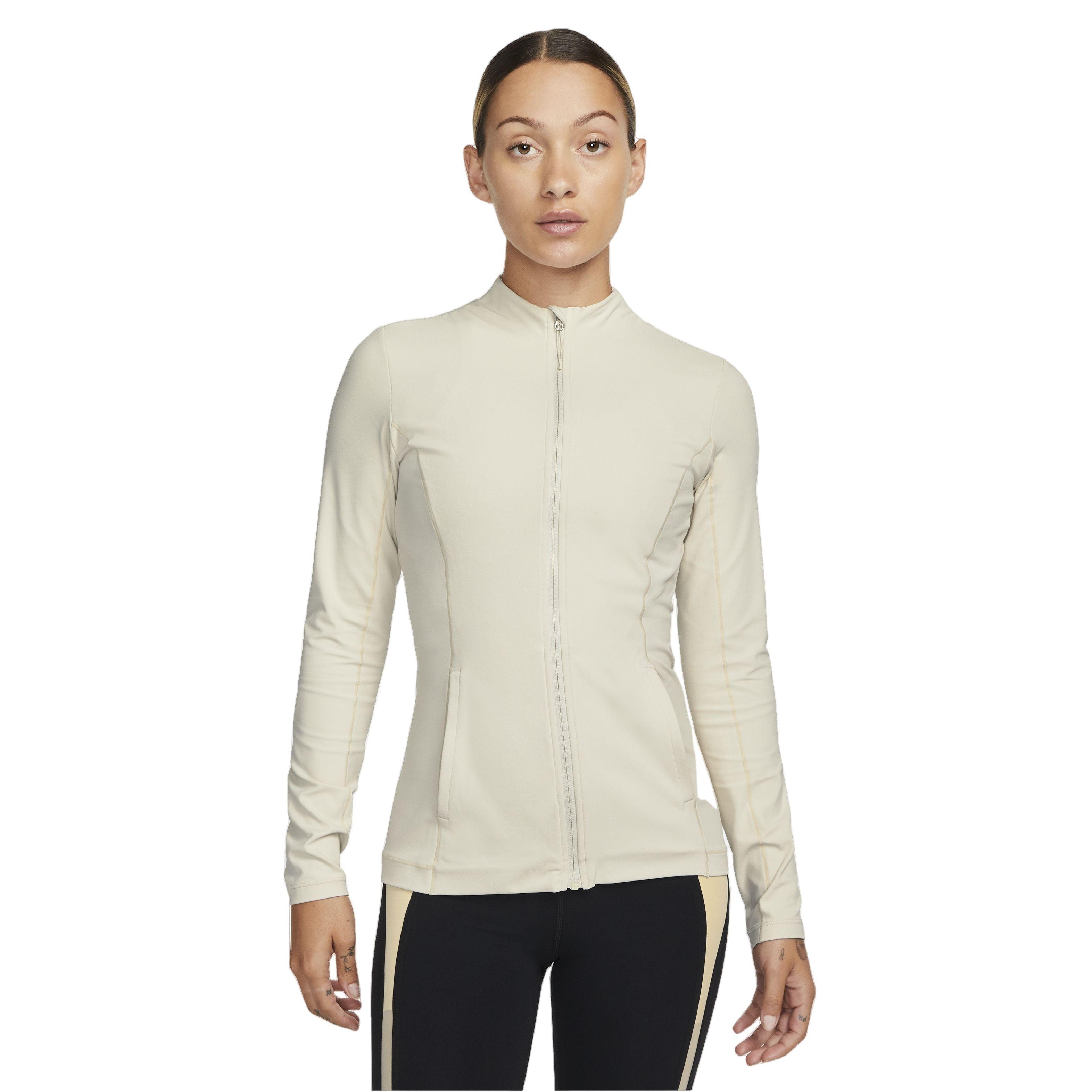 Nike Women's Yoga Dri-FIT Luxe Fitted Jacket - BLACK Thumbnail View 1