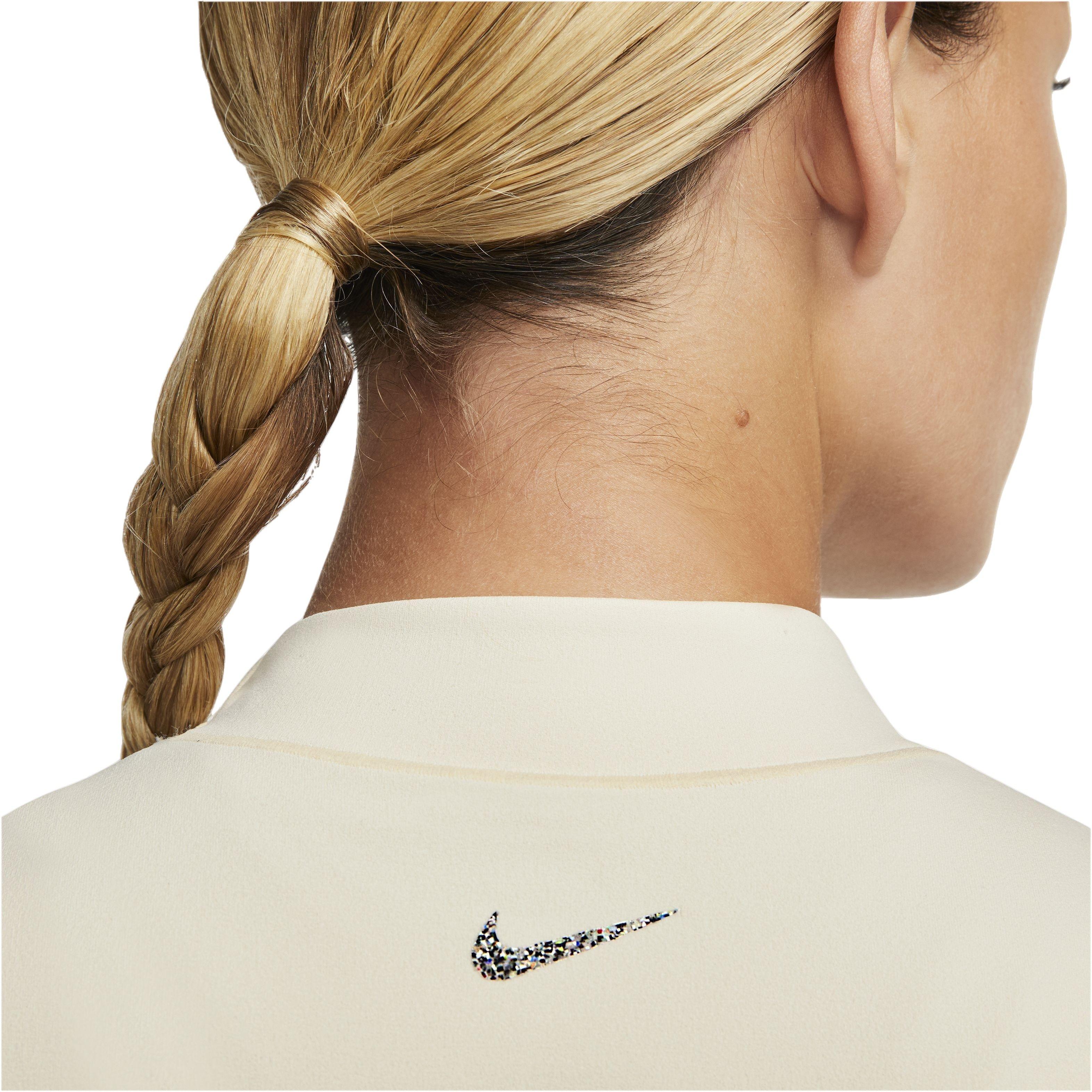 Nike Women's Yoga Dri-FIT Luxe Fitted Jacket - BLACK Thumbnail View 5