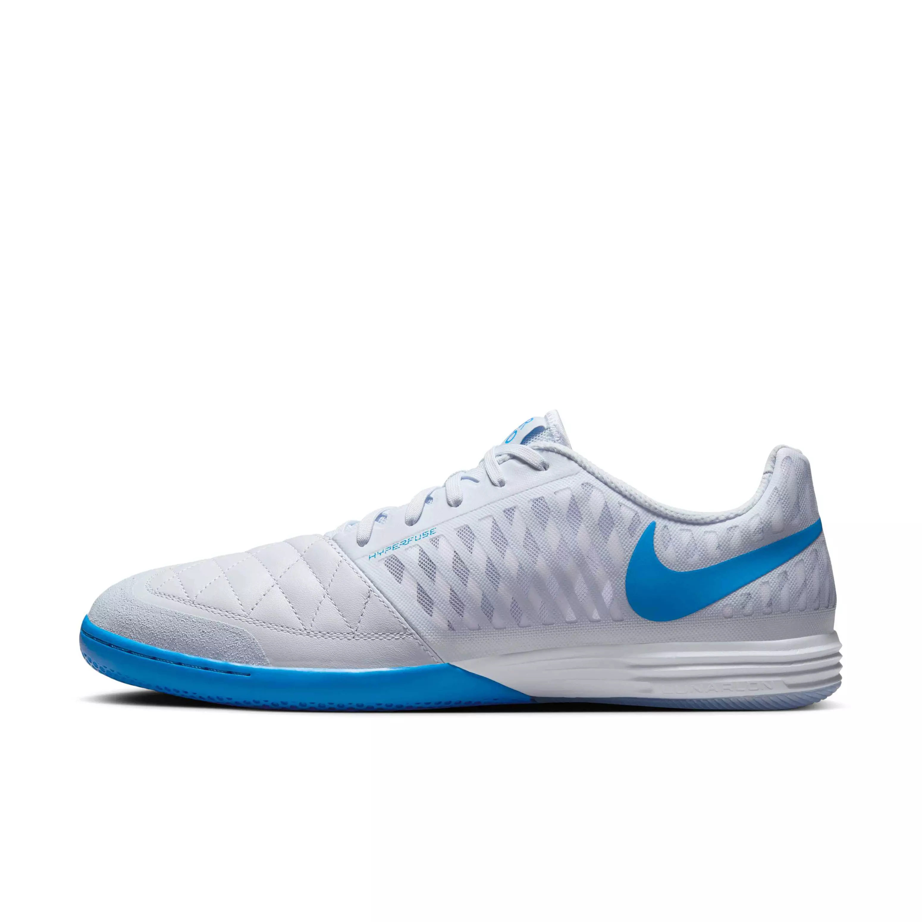 Nike Lunargato II IC "Football Grey/Light Photo Blue" Men's Soccer Shoe - GREY/LT BLUE