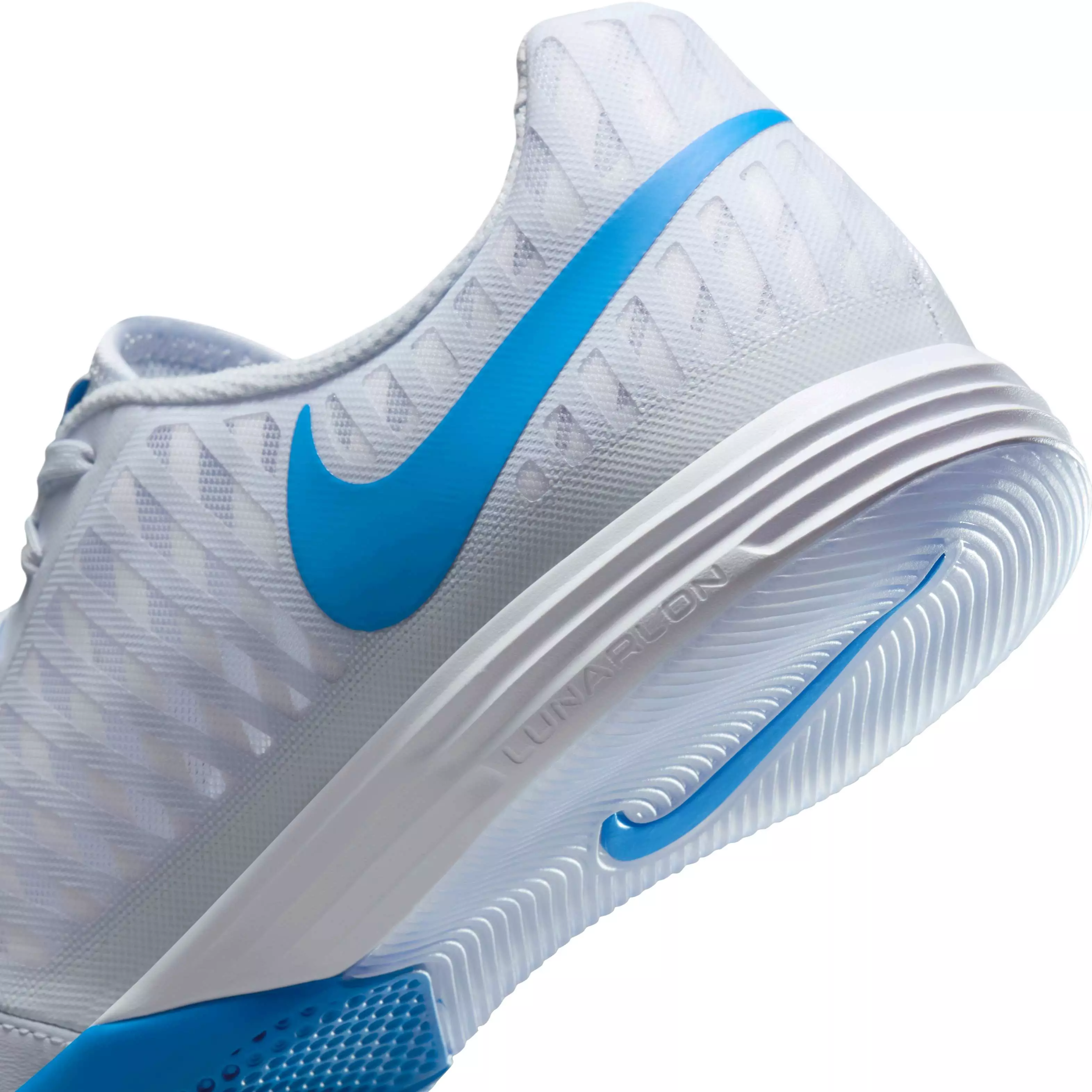Nike Lunargato II IC "Football Grey/Light Photo Blue" Men's Soccer Shoe - GREY/LT BLUE