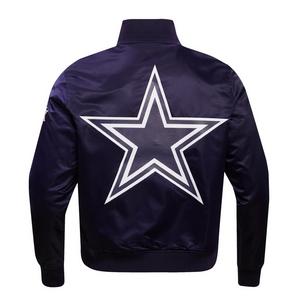 Pro Standard Men's NFL Dallas Cowboys Big Logo Satin Jacket - Navy - NAVY