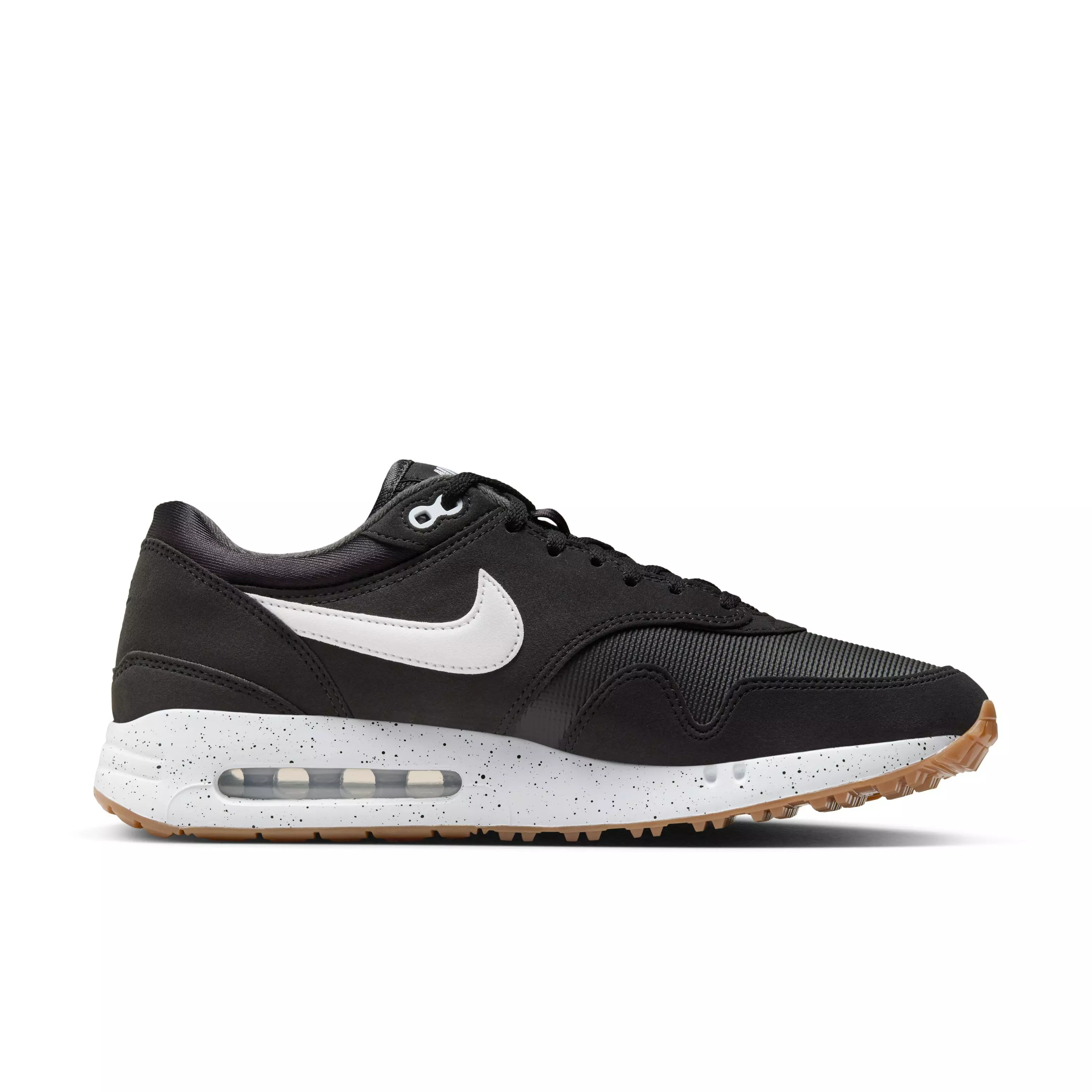 Nike Air Max 1 '86 OG G "Black/Anthracite/Gum Medium Brown/White" Men's Golf Shoe - BLACK/ANTHRACITE/MD BROWN/WHITE