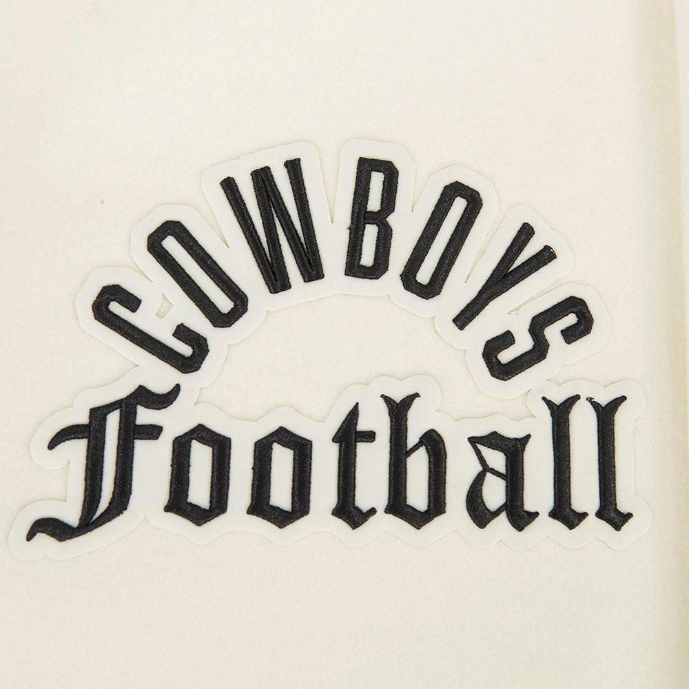 Pro Standard Men's NFL Dallas Cowboys Modern Originals Rib Wool Varsity Jacket - EGGSHELL/BLUE