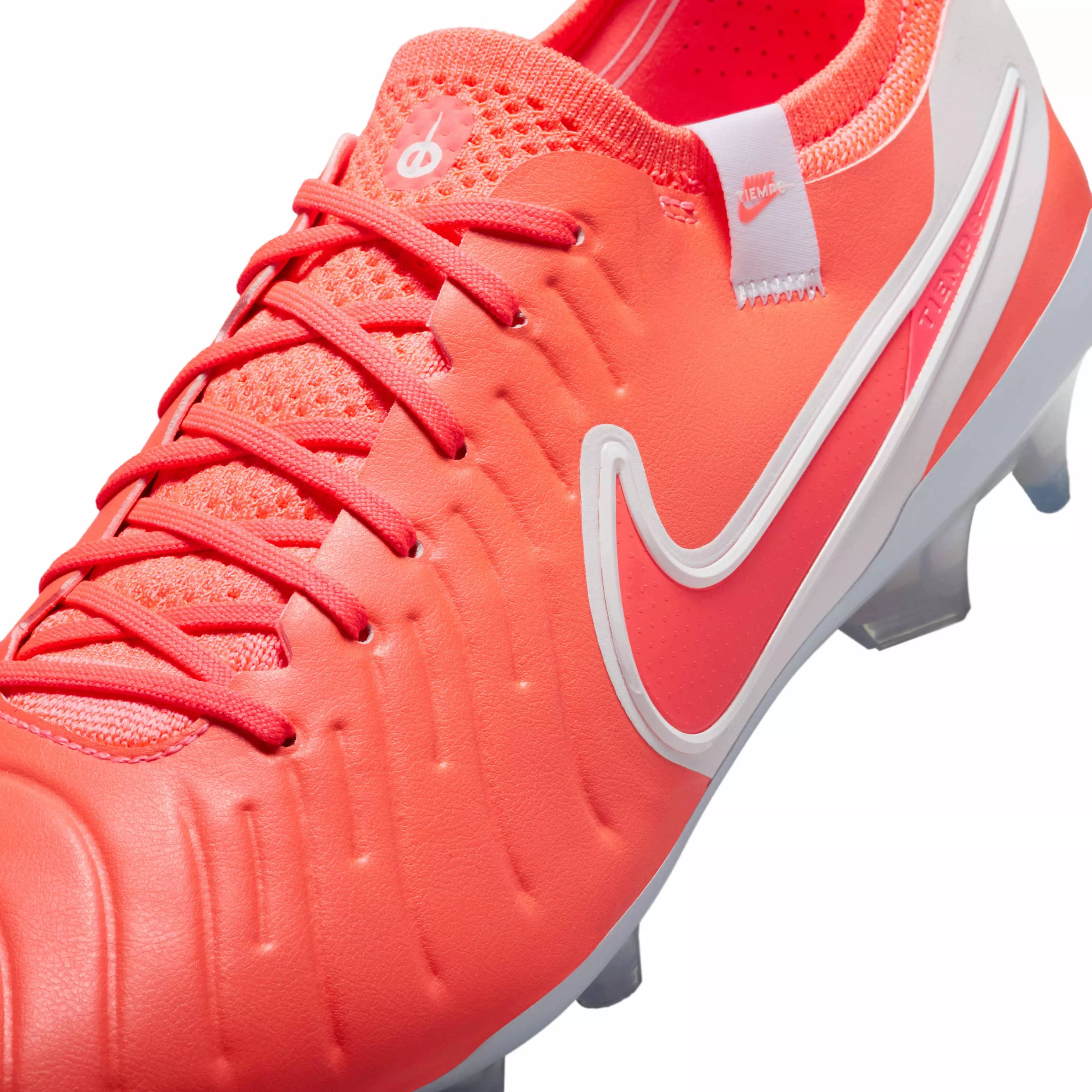 Nike Tiempo Legend 10 Elite FG "Hot Lava/White" Men's Soccer Cleat - LAVA/WHITE