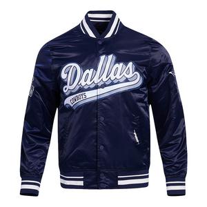 Pro Standard Men's NFL Dallas Cowboys Script Tail Satin Jacket - Navy - NAVY
