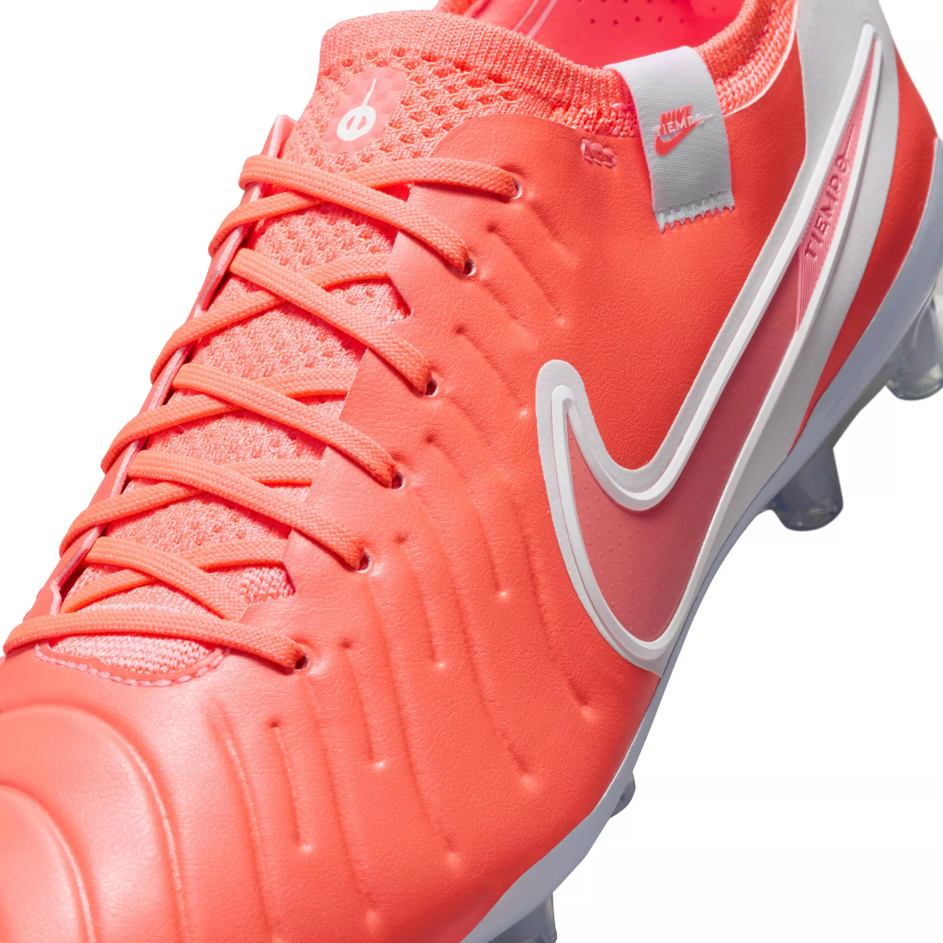 Nike Tiempo Legend 10 Pro AG "Hot Lava/White" Men's Soccer Cleat - LAVA/WHITE