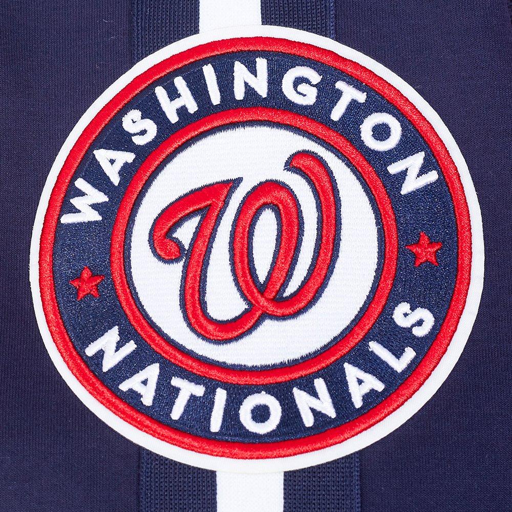 Pro Standard Men's MLB Washington Nationals Current Logo Pro Game Day Double Knit Jacket - NAVY/WHITE