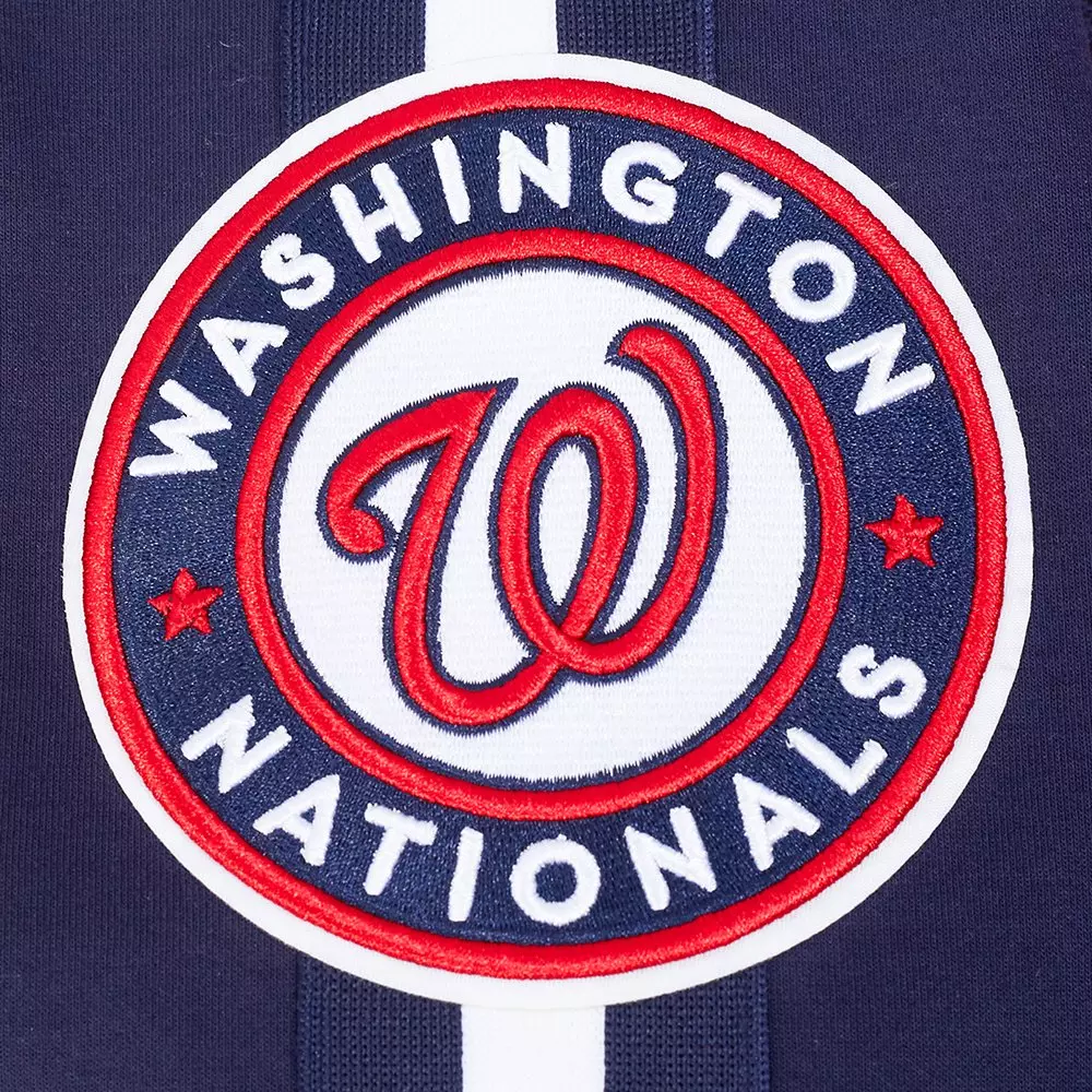 Pro Standard Men's MLB Washington Nationals Current Logo Pro Game Day Double Knit Jacket - NAVY/WHITE