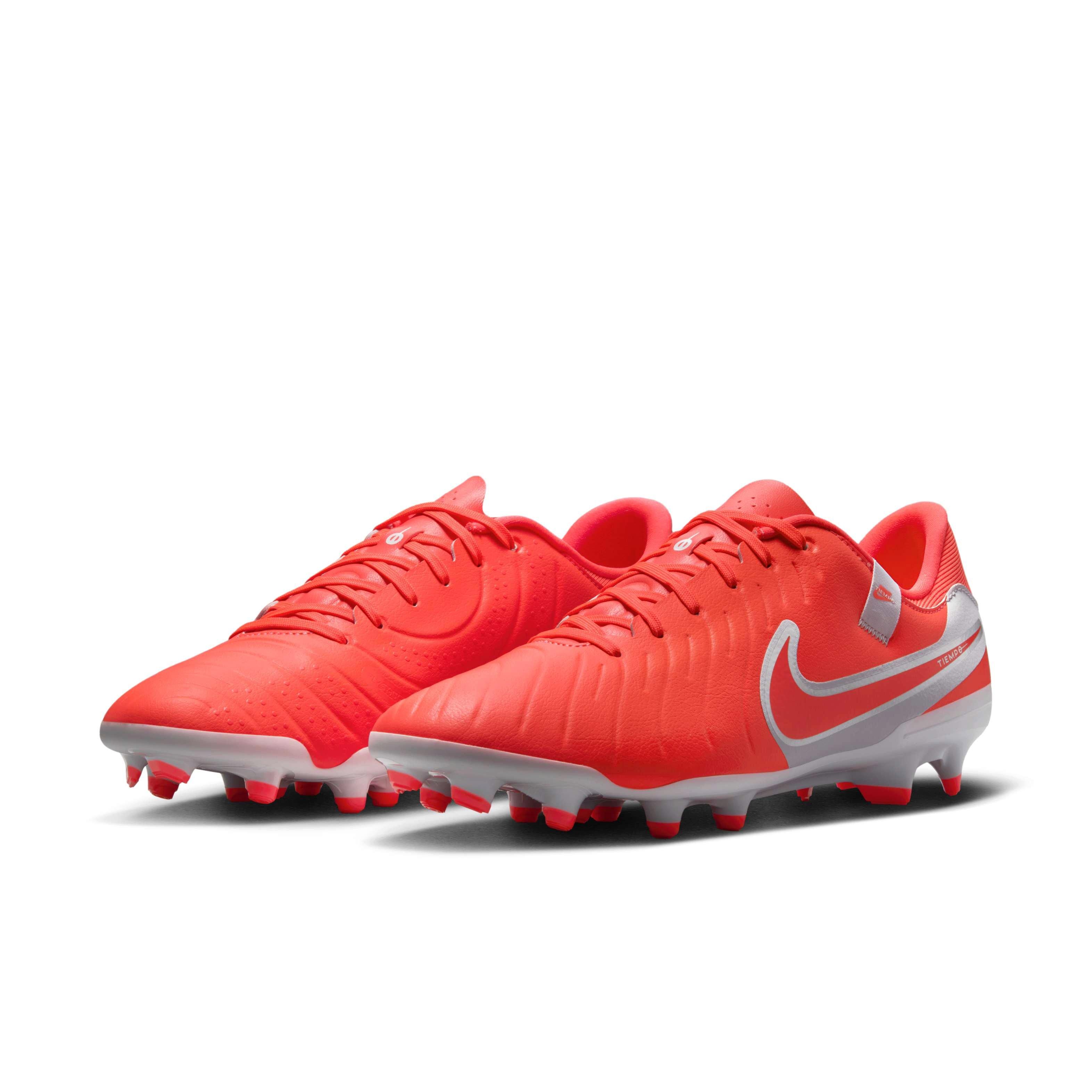 Nike Tiempo Legend 10 Academy MG "Hot Lava/White" Men's Soccer Cleat - LAVA/WHITE Thumbnail View 3