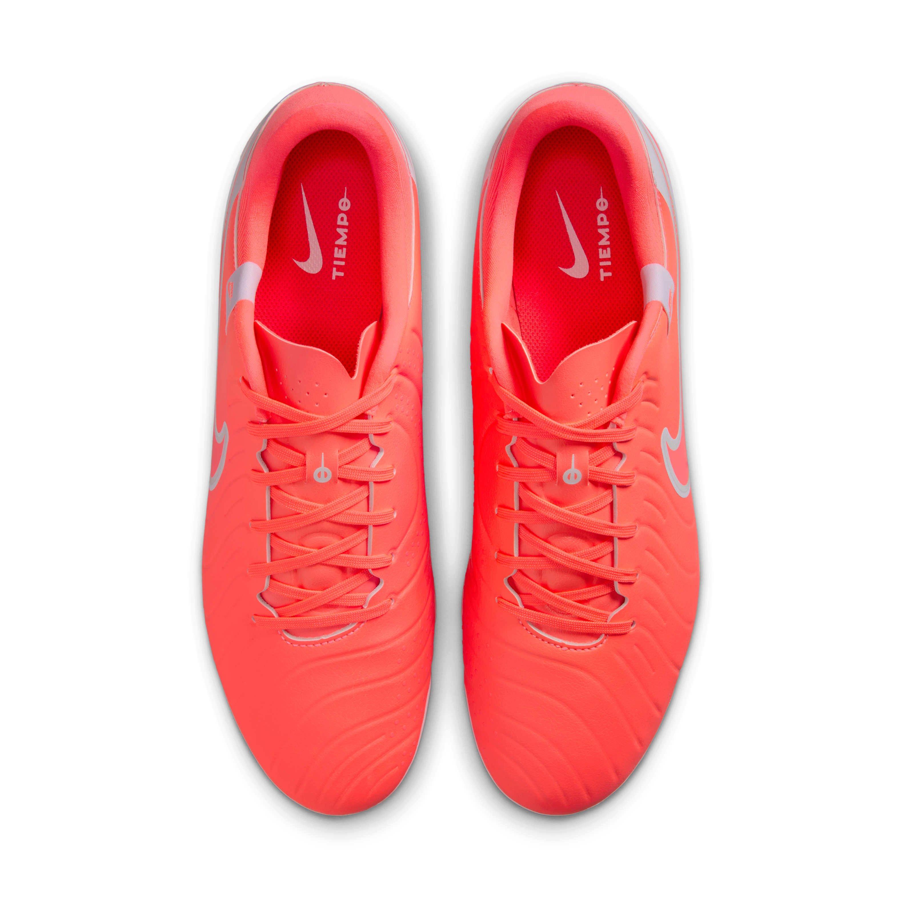 Nike Tiempo Legend 10 Academy MG "Hot Lava/White" Men's Soccer Cleat - LAVA/WHITE Thumbnail View 4