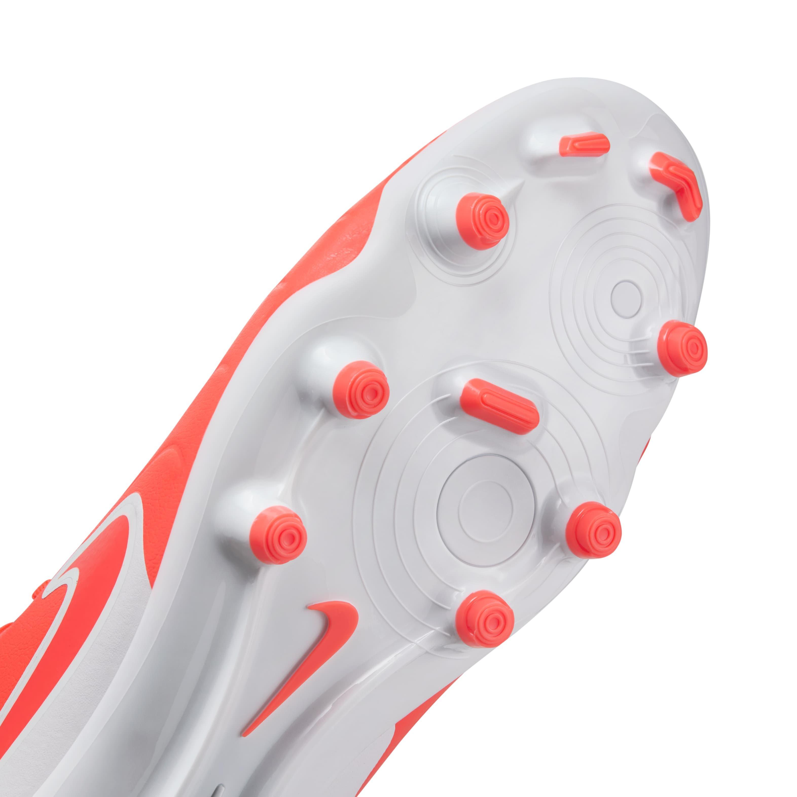 Nike Tiempo Legend 10 Academy MG "Hot Lava/White" Men's Soccer Cleat - LAVA/WHITE Thumbnail View 7