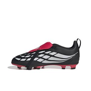 adidas Predator Club FO Tounge EL FG "Core Black/White/Lucid Red" Grade School Kids' Soccer Cleat